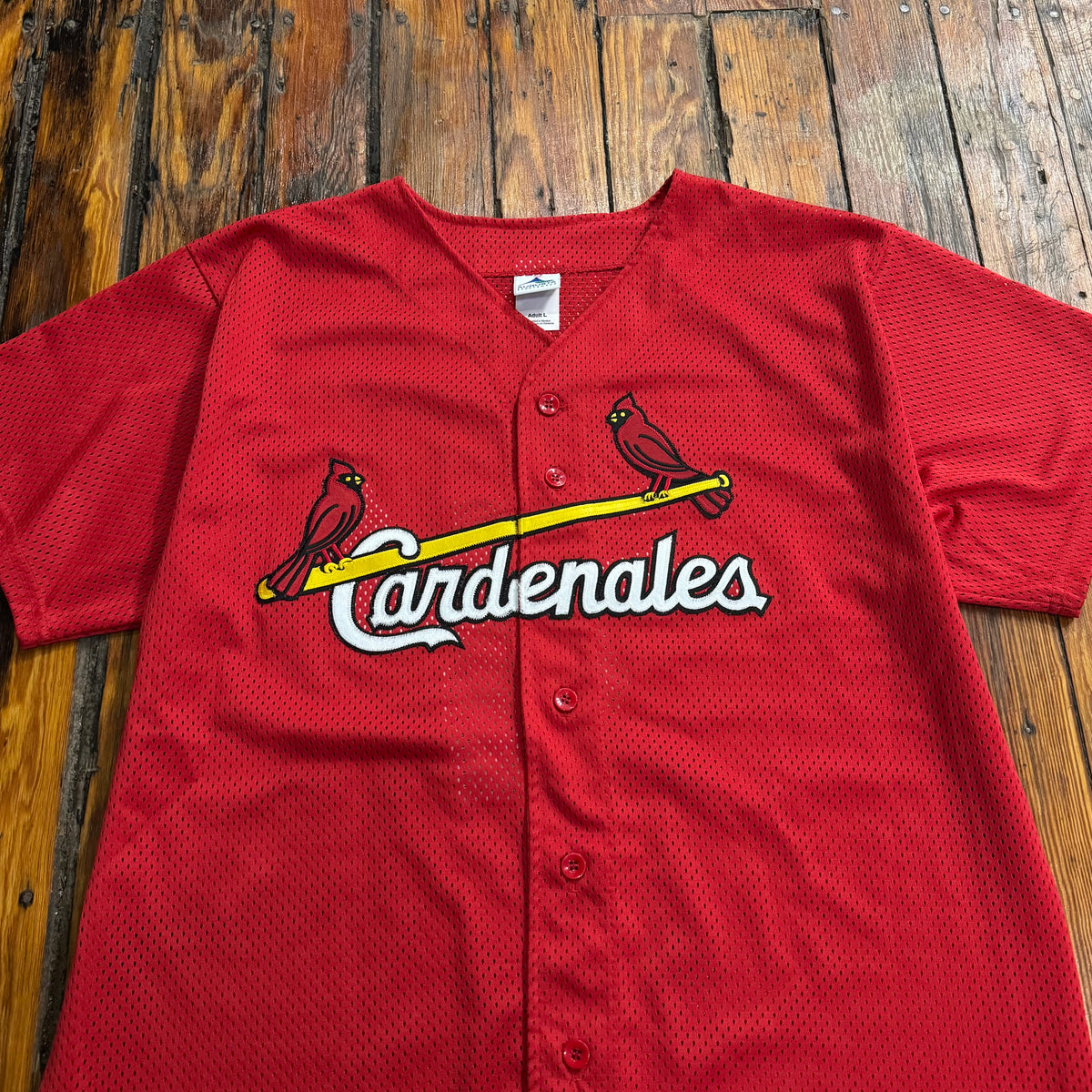 Vintage Cardinals Mesh Baseball Jersey Sz L