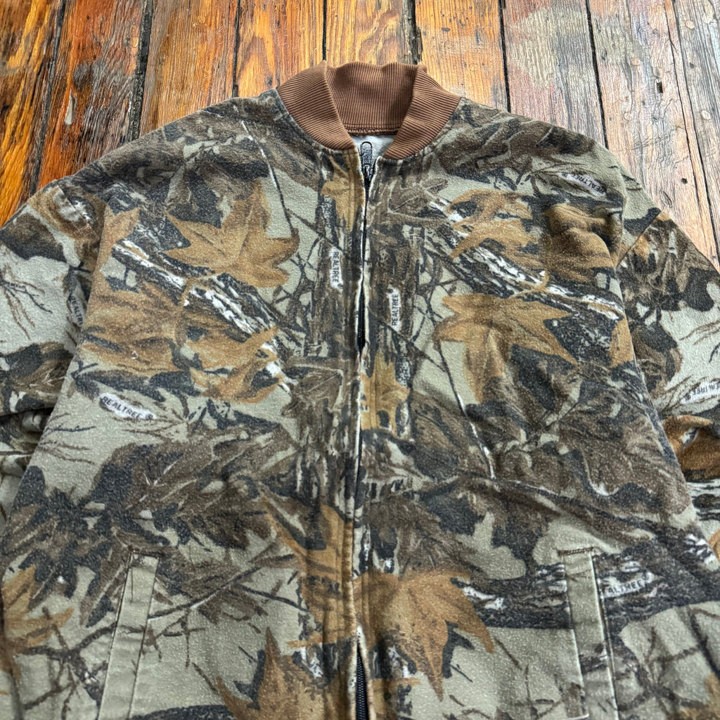 Vintage Camo Bomber Jacket Sz M