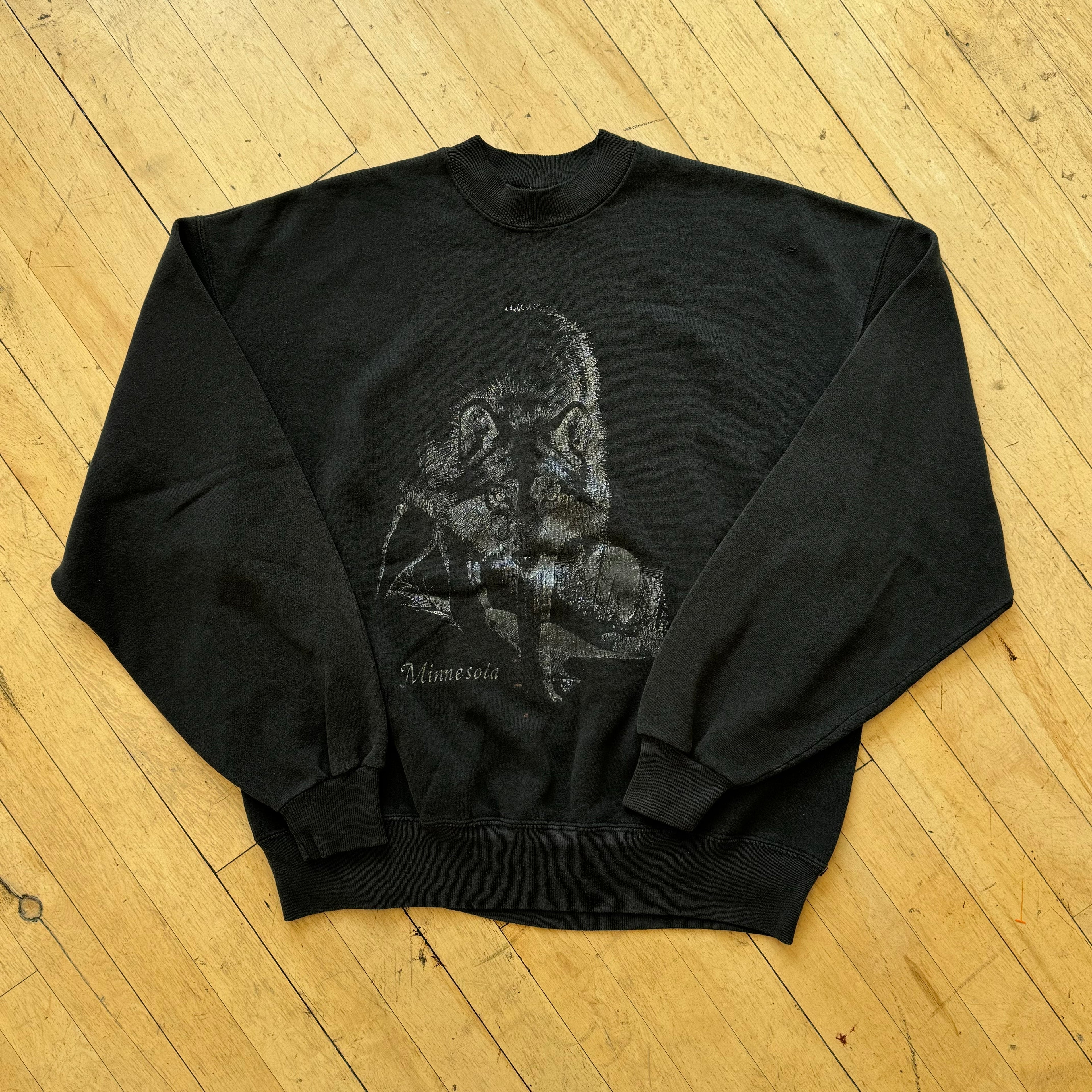 Vintage Minnesota Wolf Crewneck Sz L