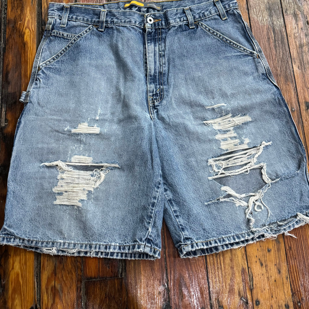 Vintage Levi’s Silvertab Denim Jean Shorts Sz 36