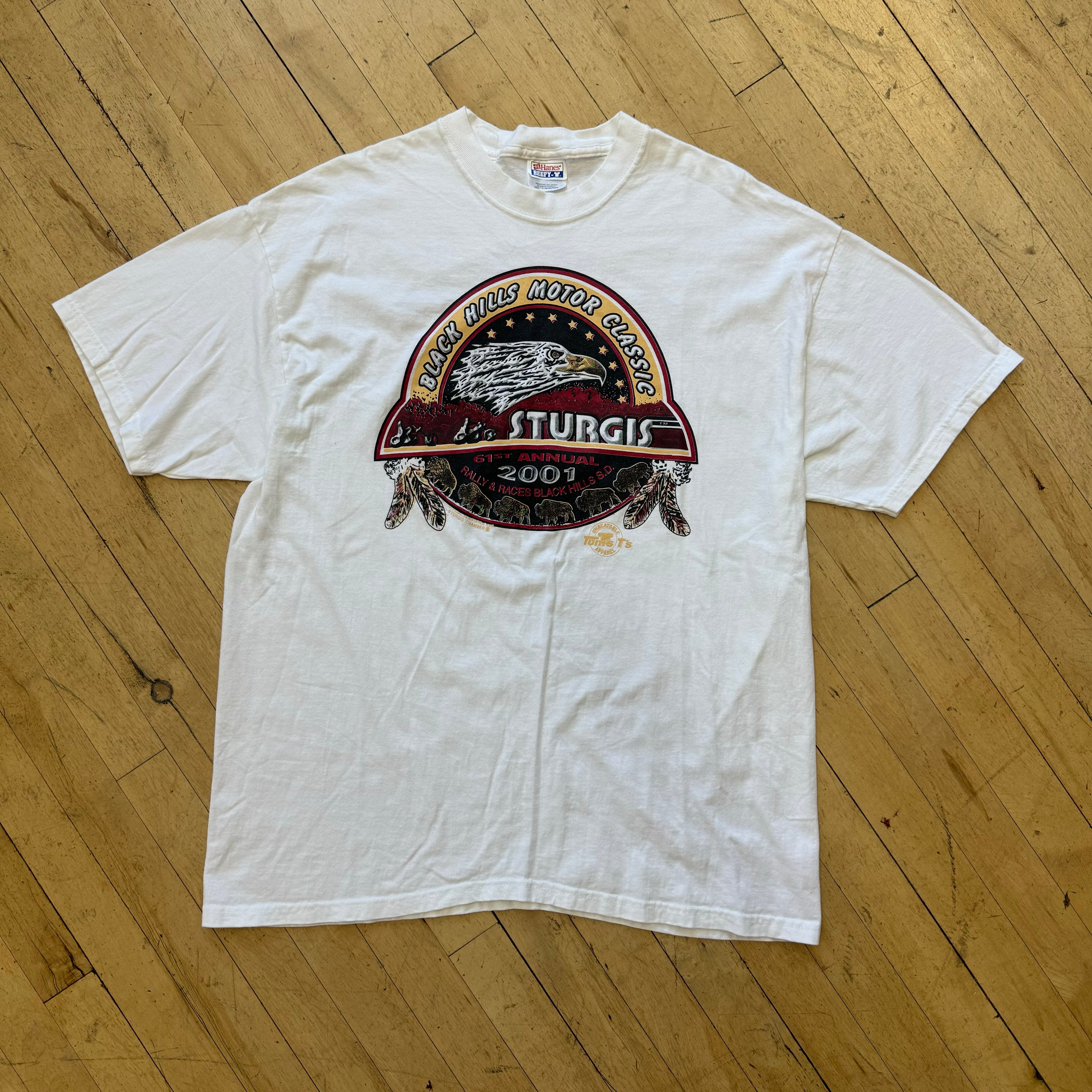 Vintage Black Hills Sturgis Rally T-shirt Sz XL