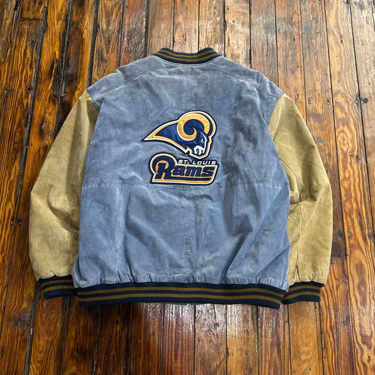 Vintage St. Louis Rams Suede Jacket Sz XL