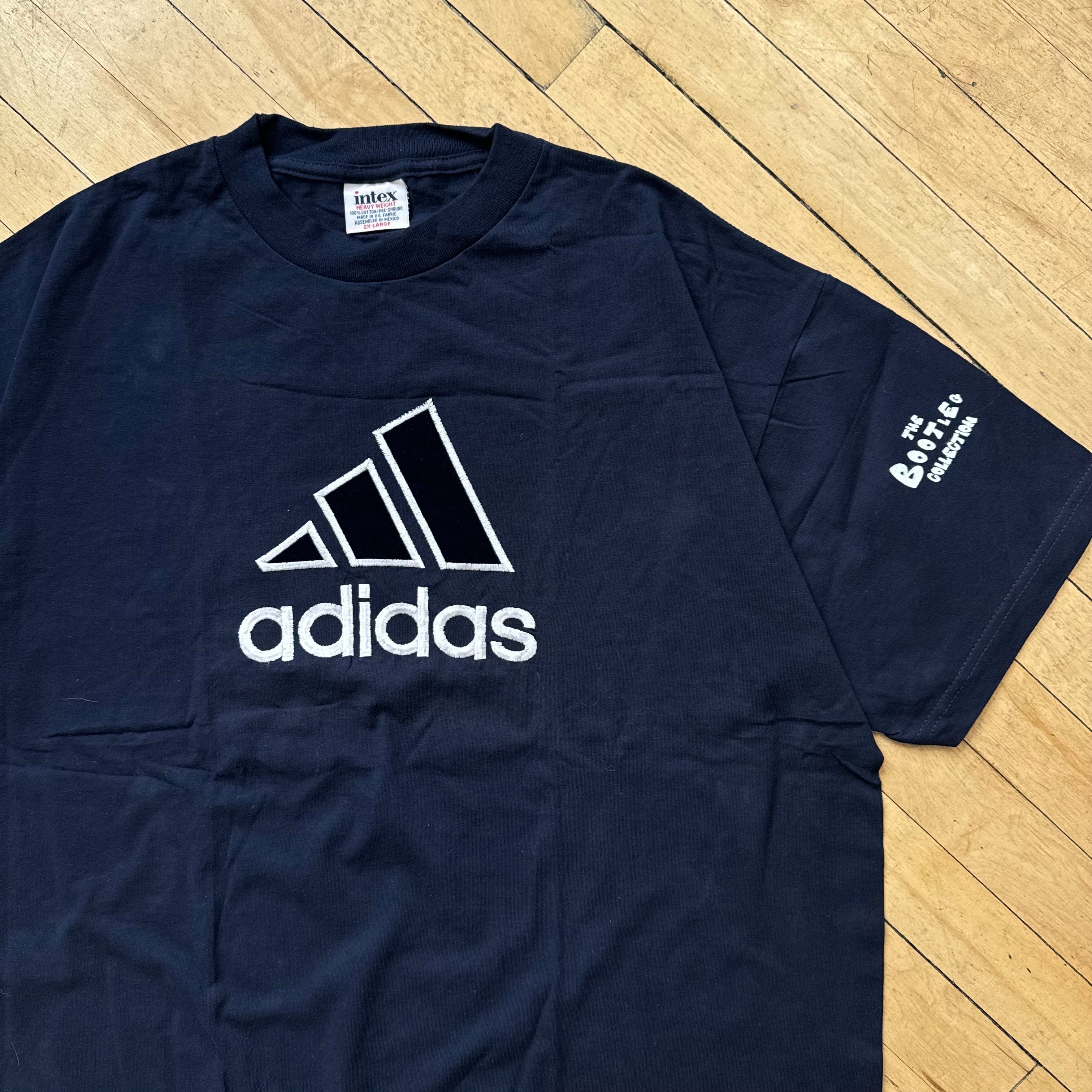 Vintage Bootleg Adidas embroidered T-shirt Sz XxL