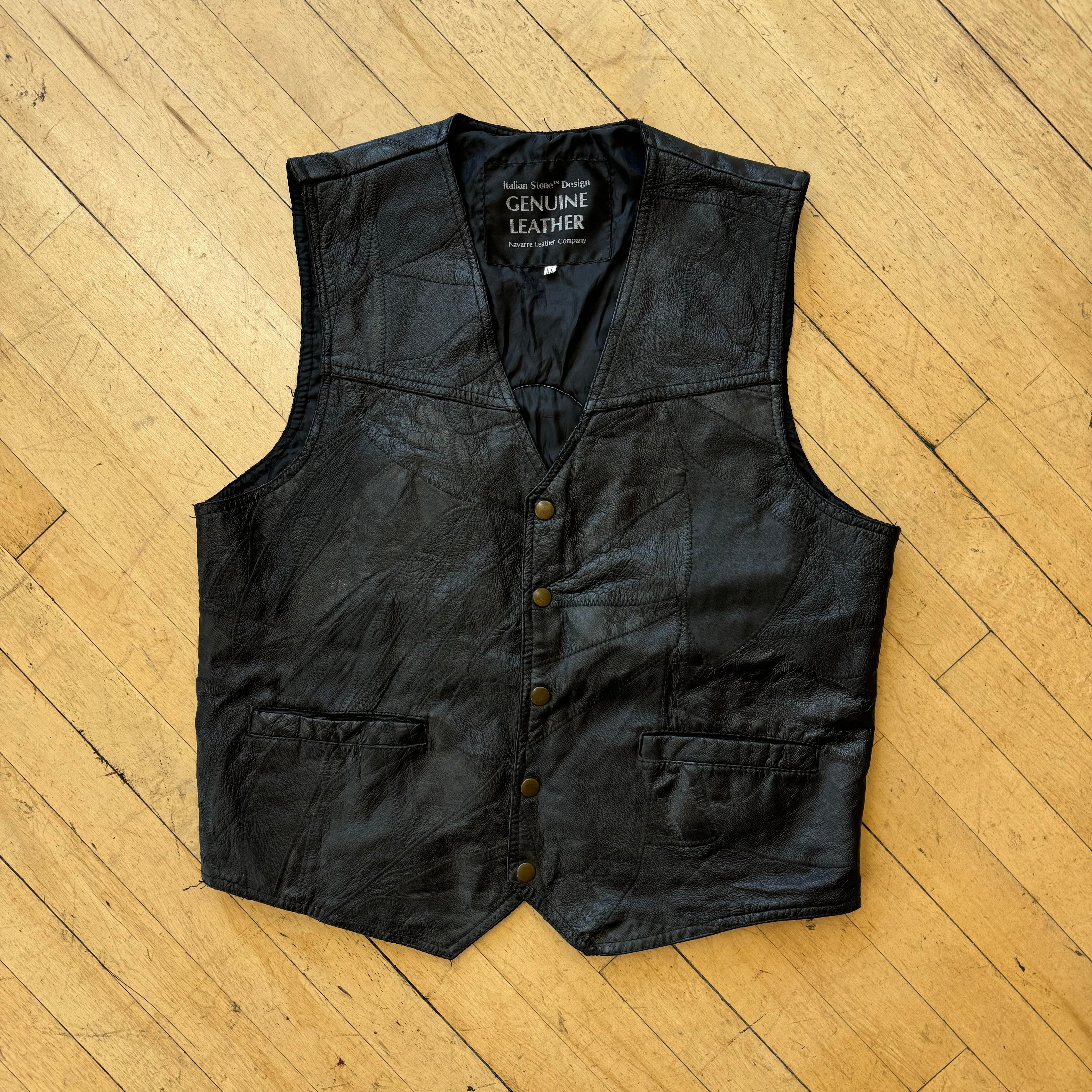 Vintage Indian Motorcycle Leather Vest Sz women’s XL