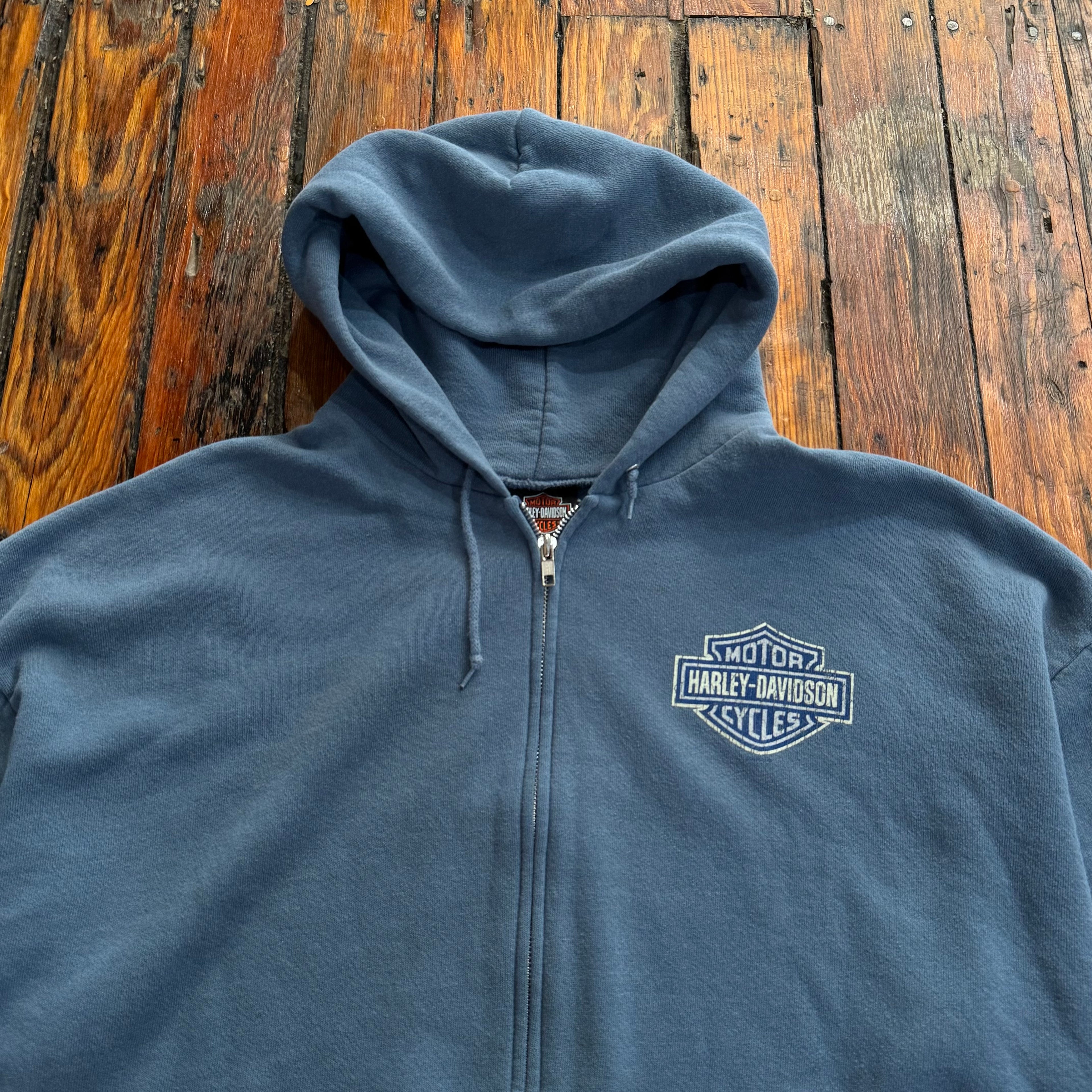 Y2K Harley Davidson Zip-Up Jacket Sz XL