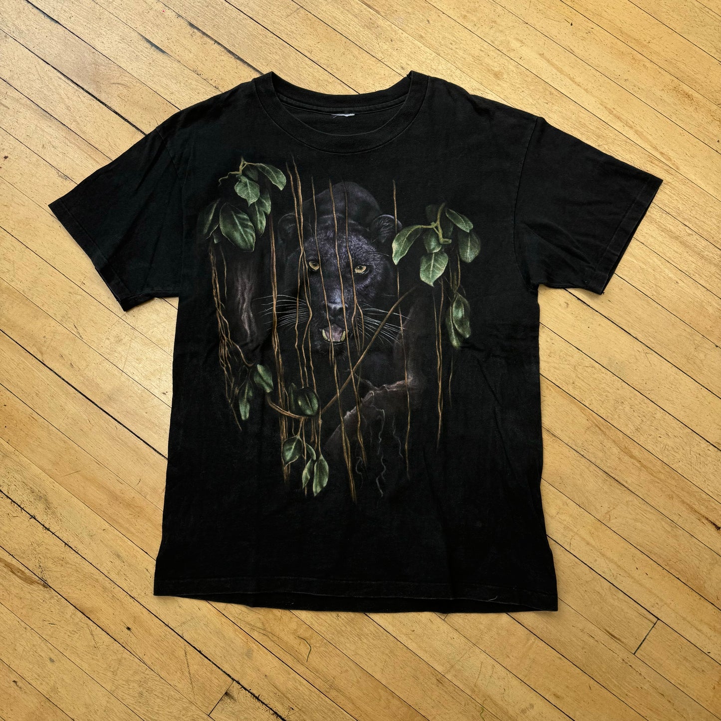 Vintage Jungle Panther T-shirt Sz L