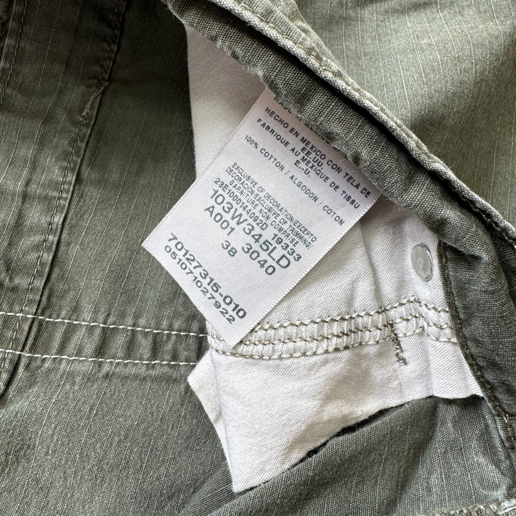 Vintage Wrangler Riggs Olive Khaki Shorts Sz 38