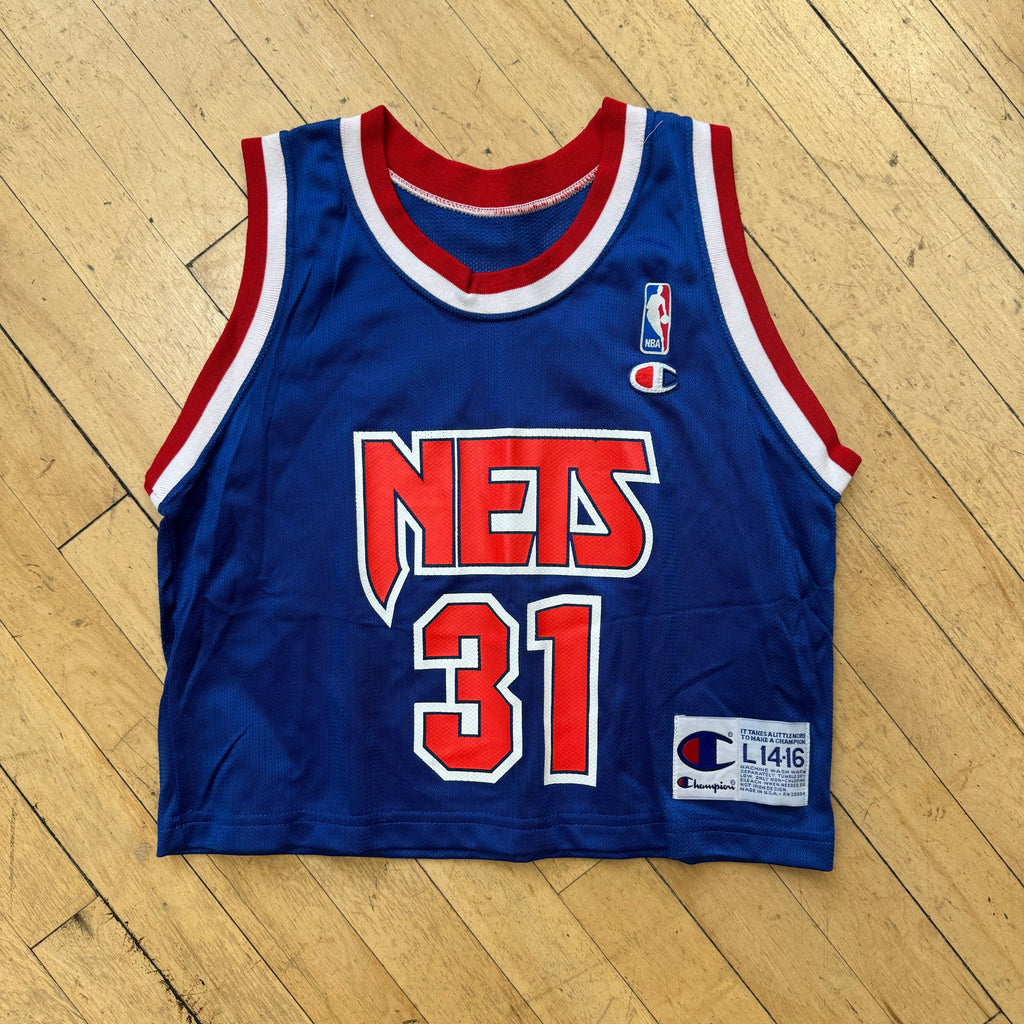 Vintage Nets Champion Jersey Sz 8-10