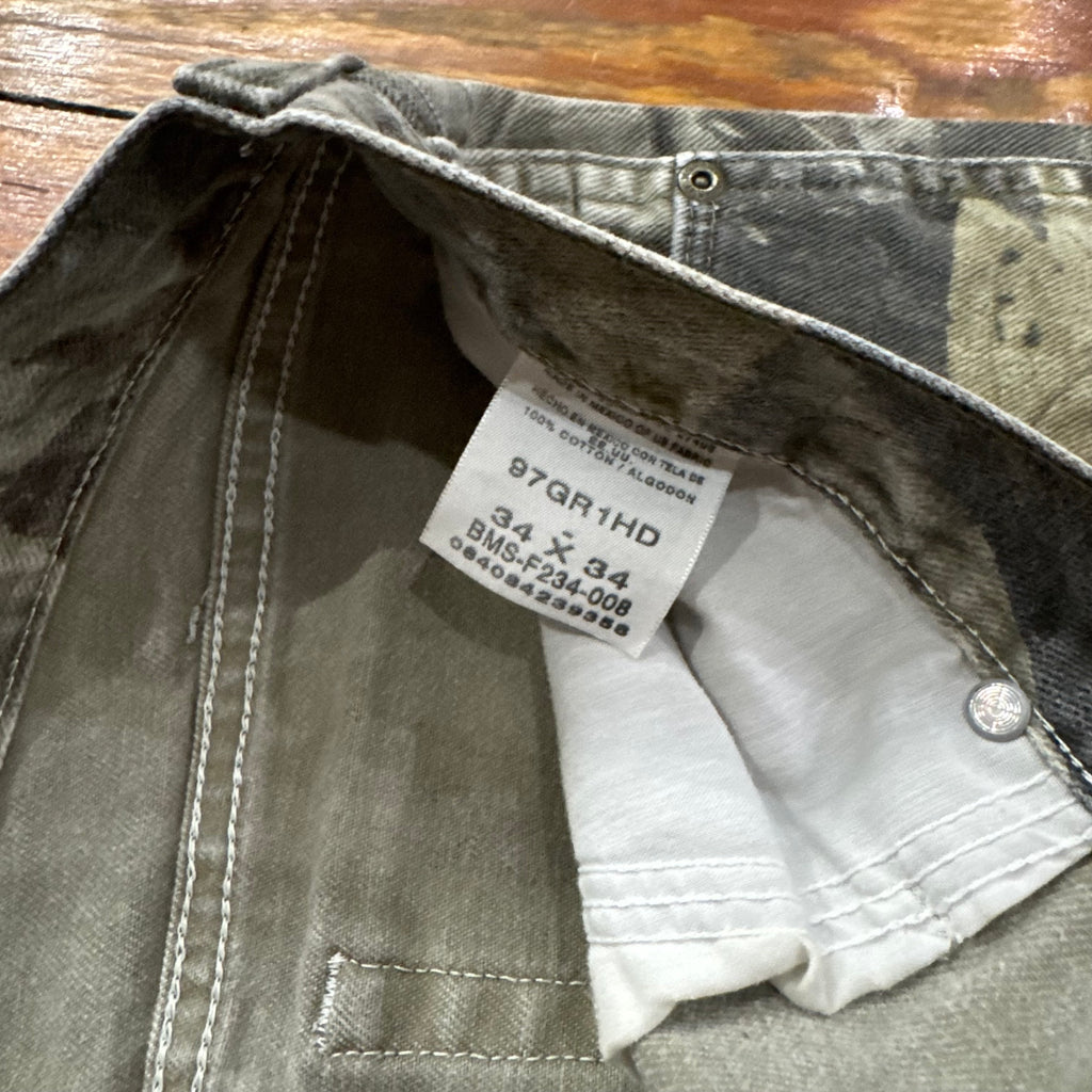 Vintage Wrangler Camo Denim Jeans Sz 34x34