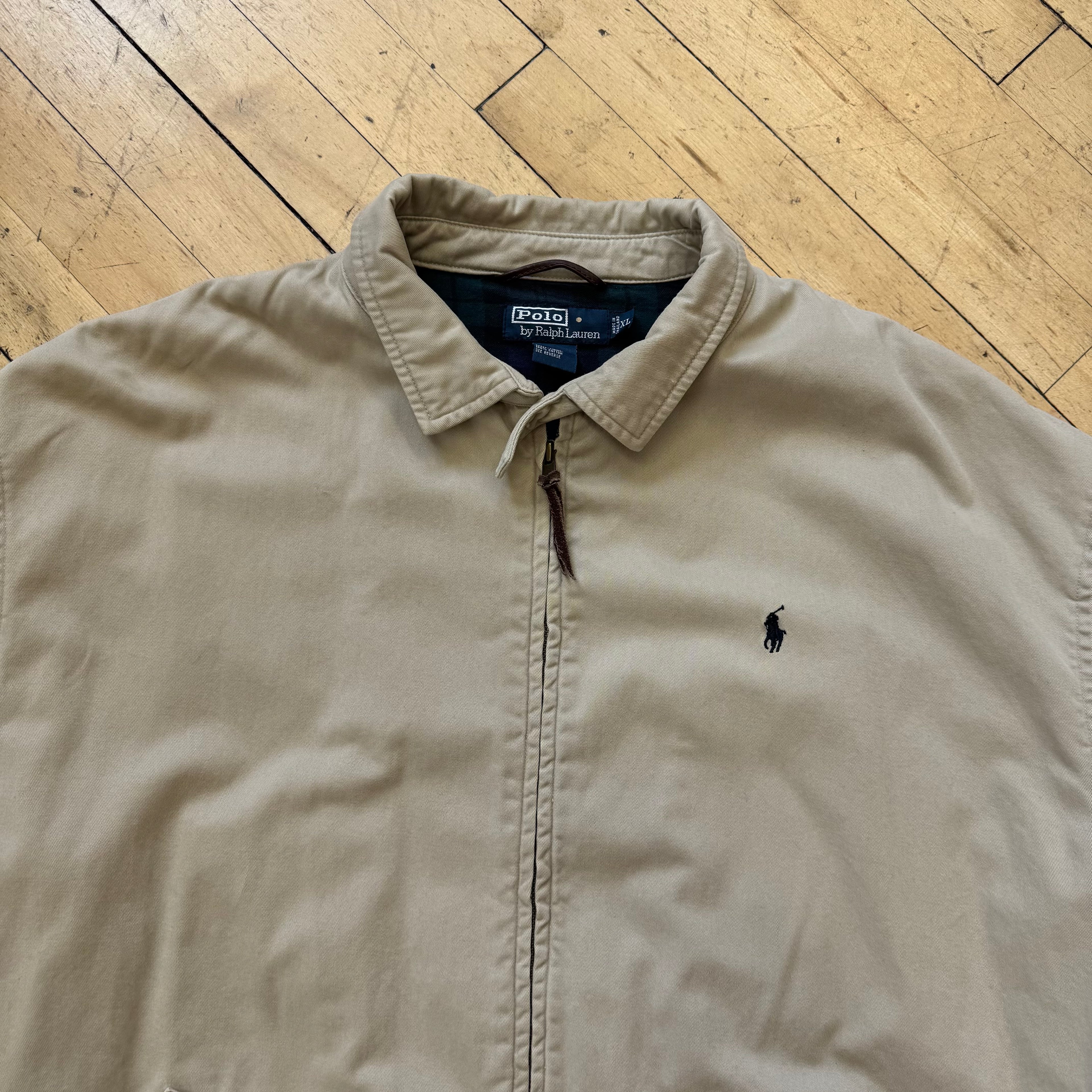 Vintage Polo Ralph Lauren Plaid Lined Jacket Sz XL