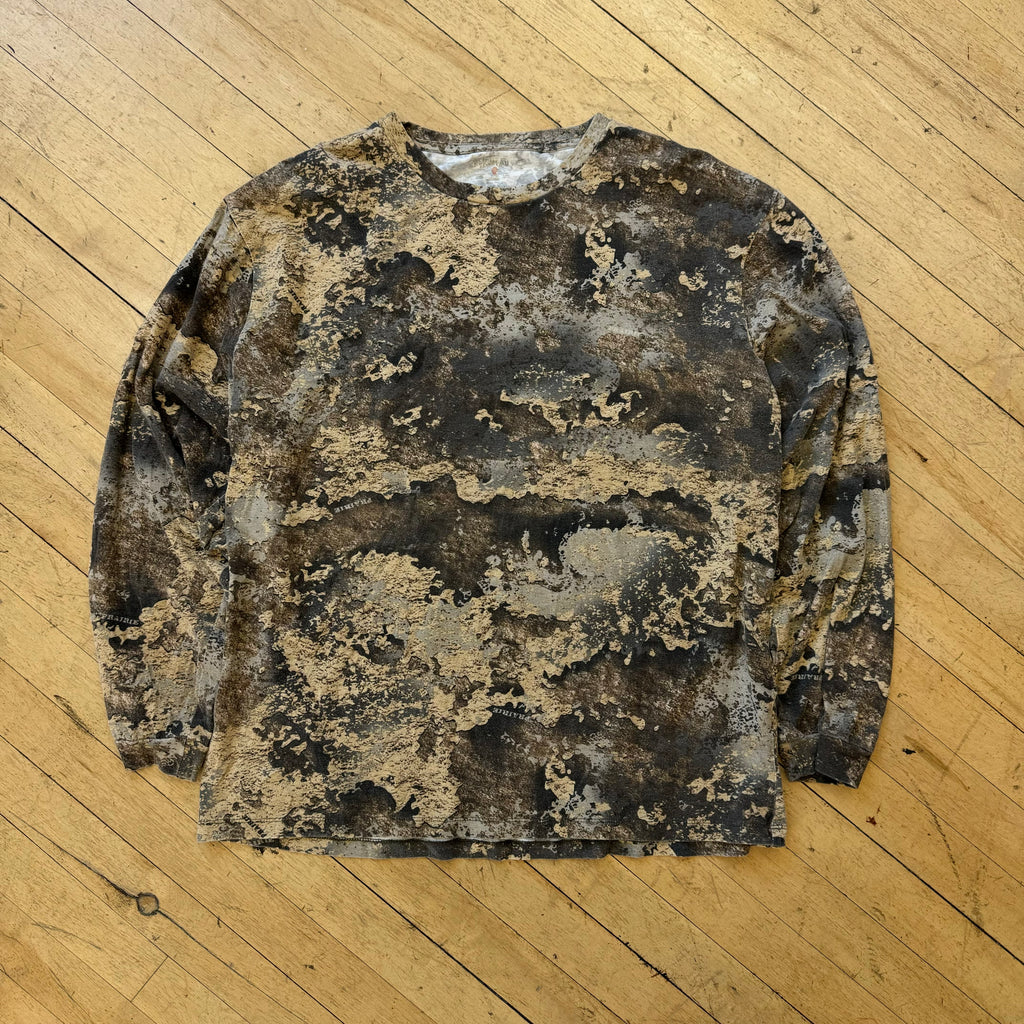 Y2K RedHead Camo Longsleeve T-shirt Sz XL