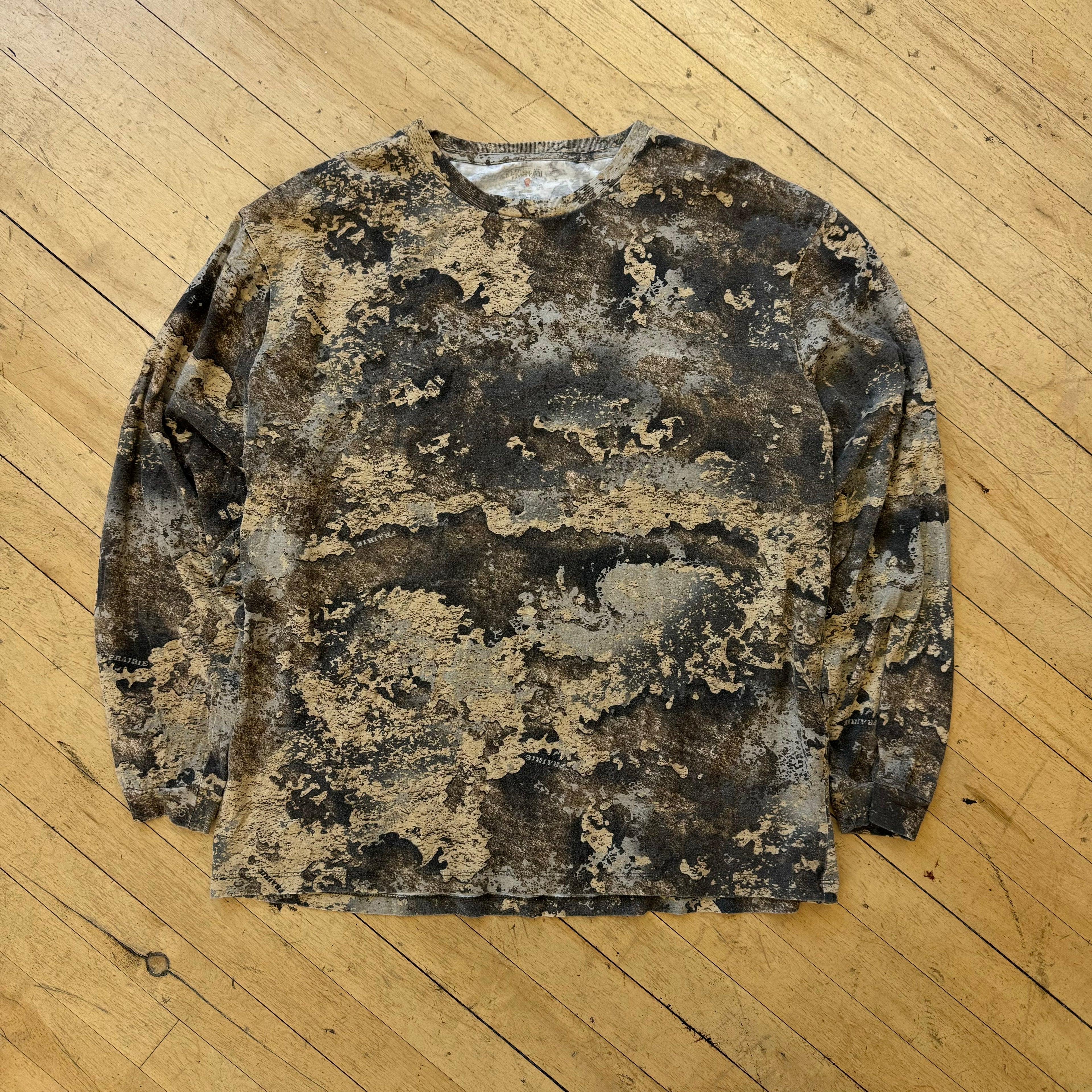 Y2K RedHead Camo Longsleeve T-shirt Sz XL