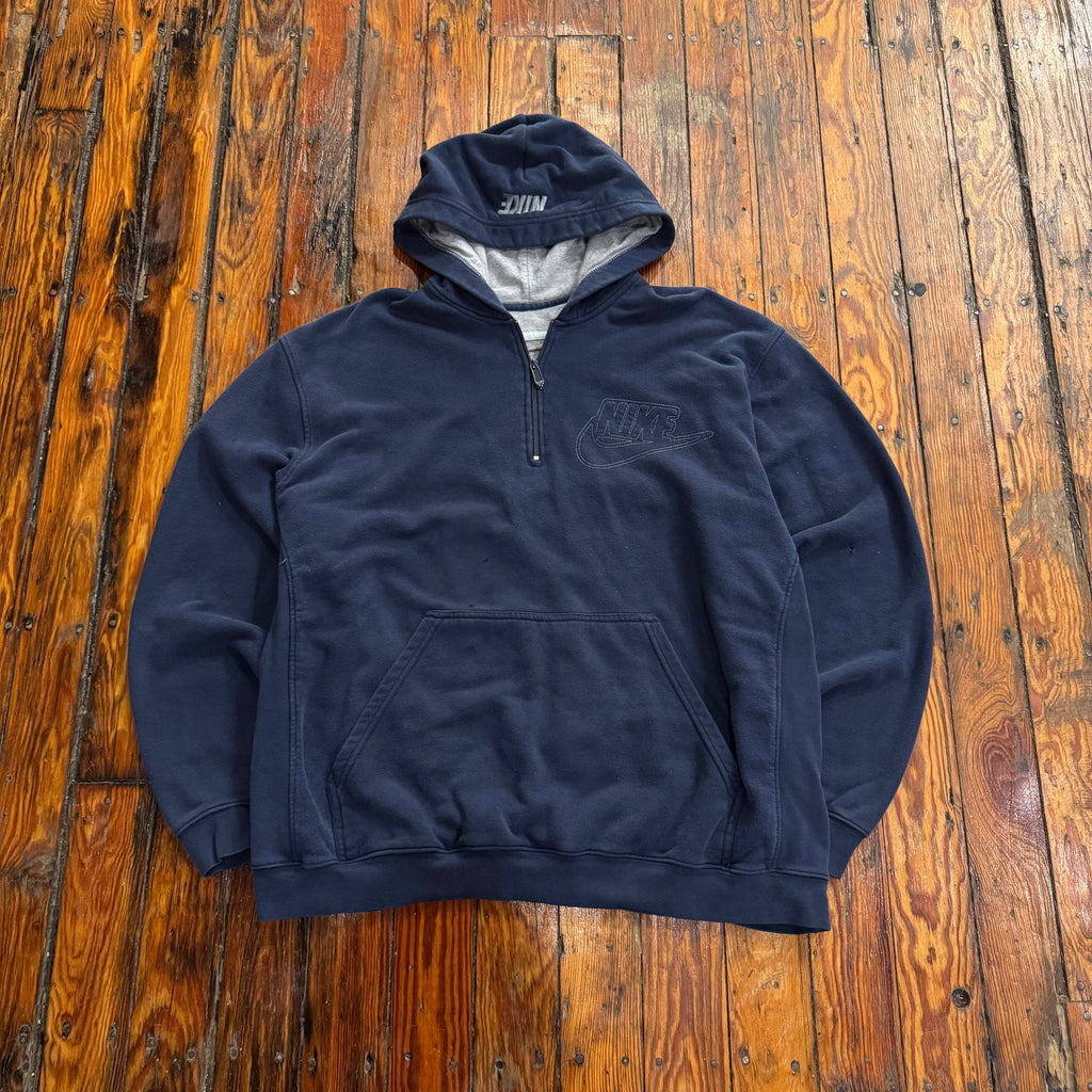 Vintage Nike Quarter Zip Hoodie Sz XXL