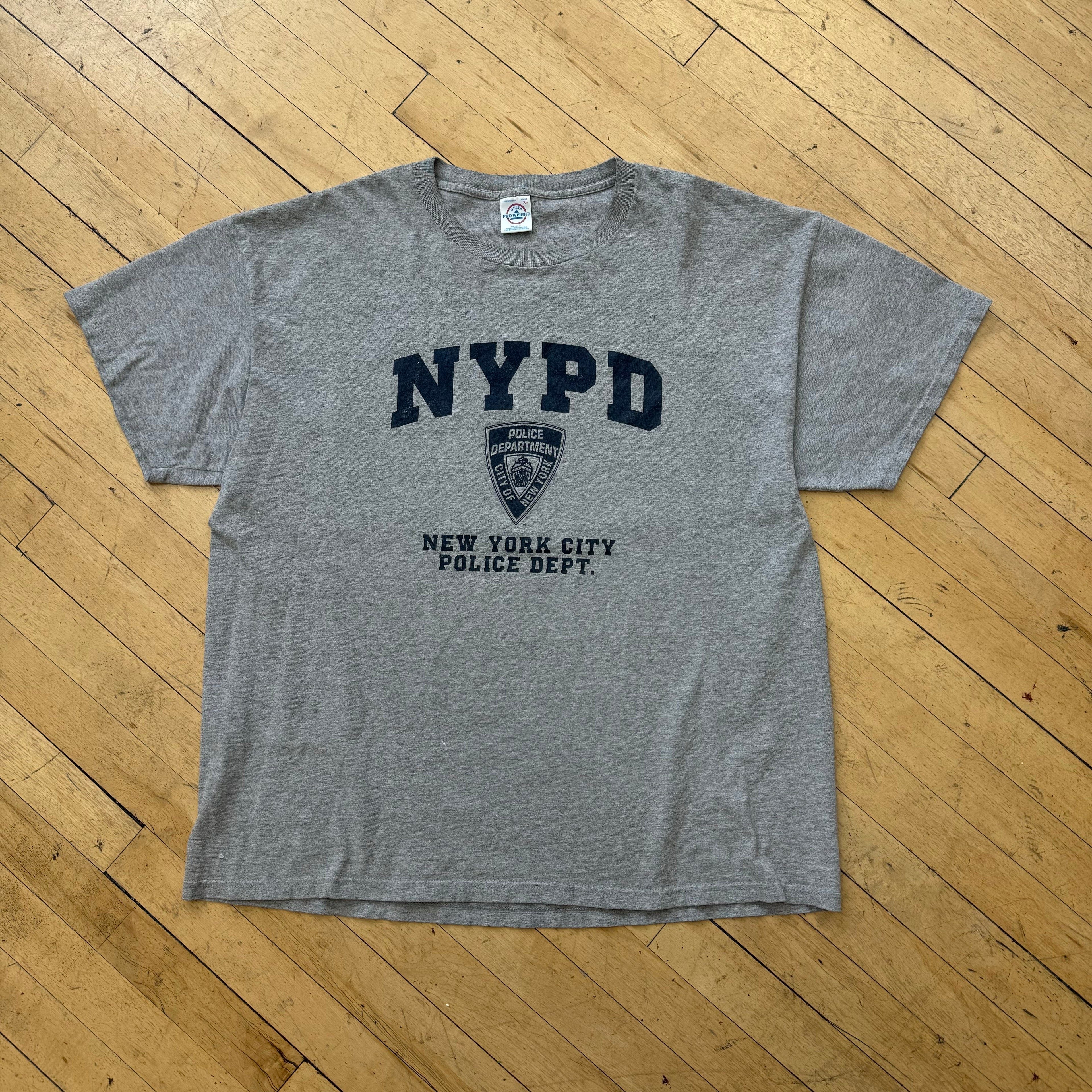 Vintage NYPD SpellOut T-shirt Sz XL