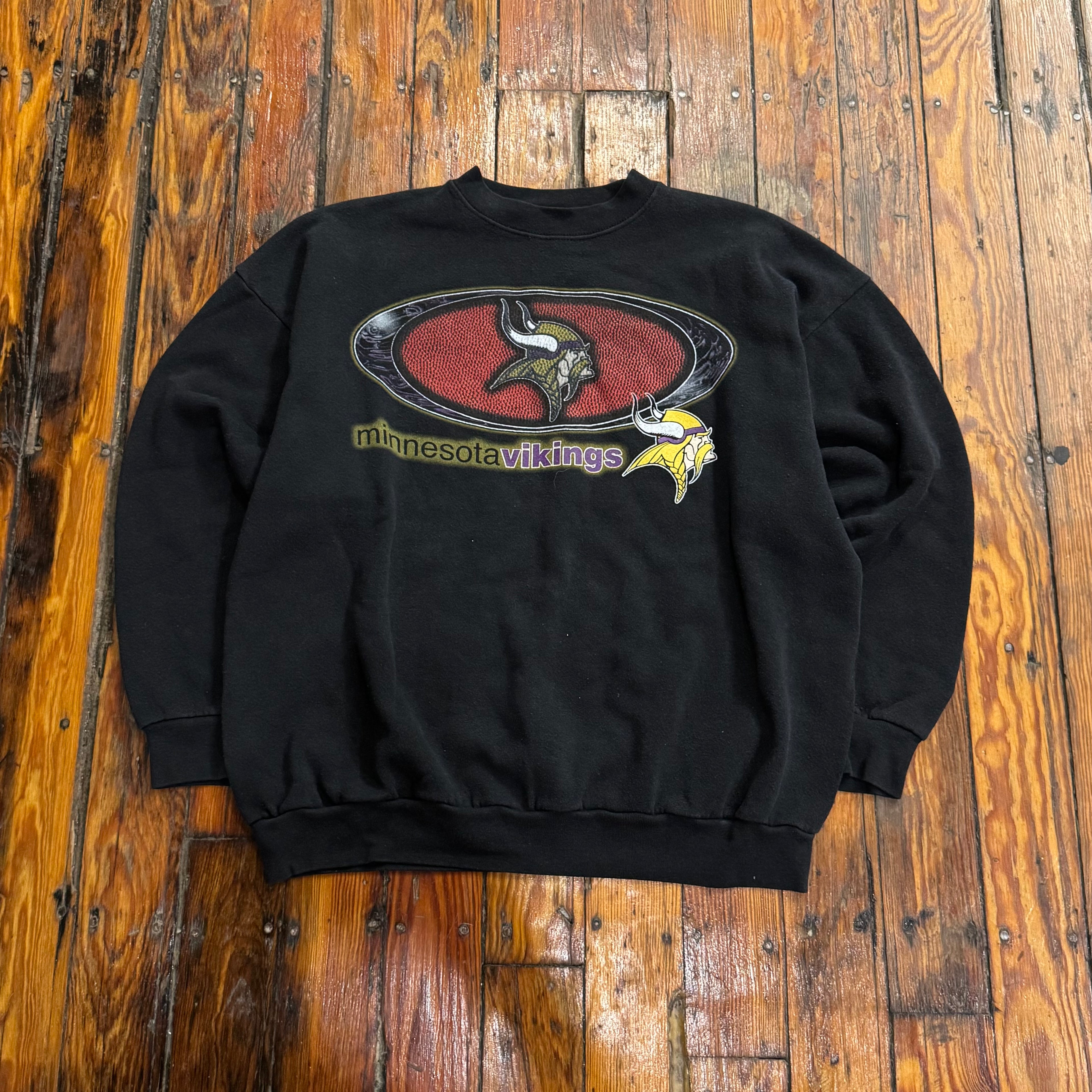 Vintage Logo 7 Minnesota Vikings Crewneck Sz M