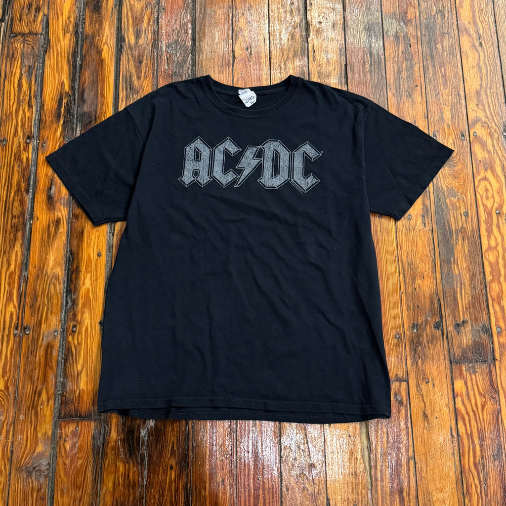Y2K Ac/Dc SpellOut T-shirt Sz XL