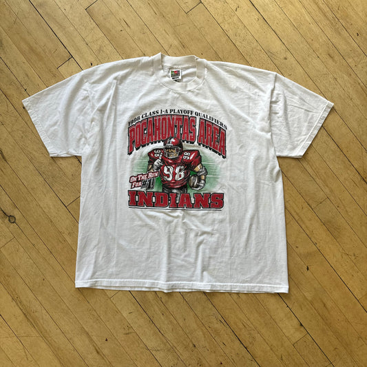 Vintage Indians Playoff Football T-shirt Sz XL