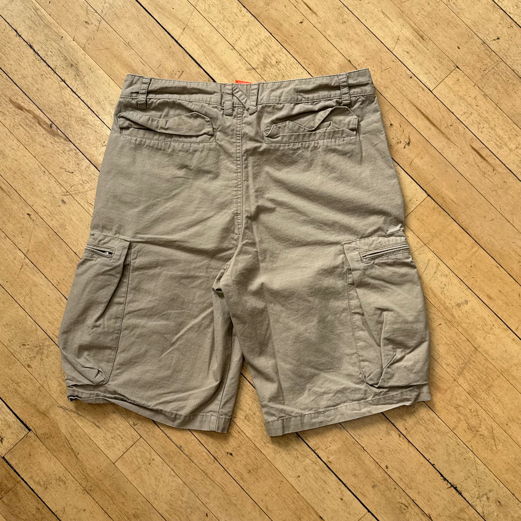 Vintage Nike Khaki Cargo Shorts Sz 30