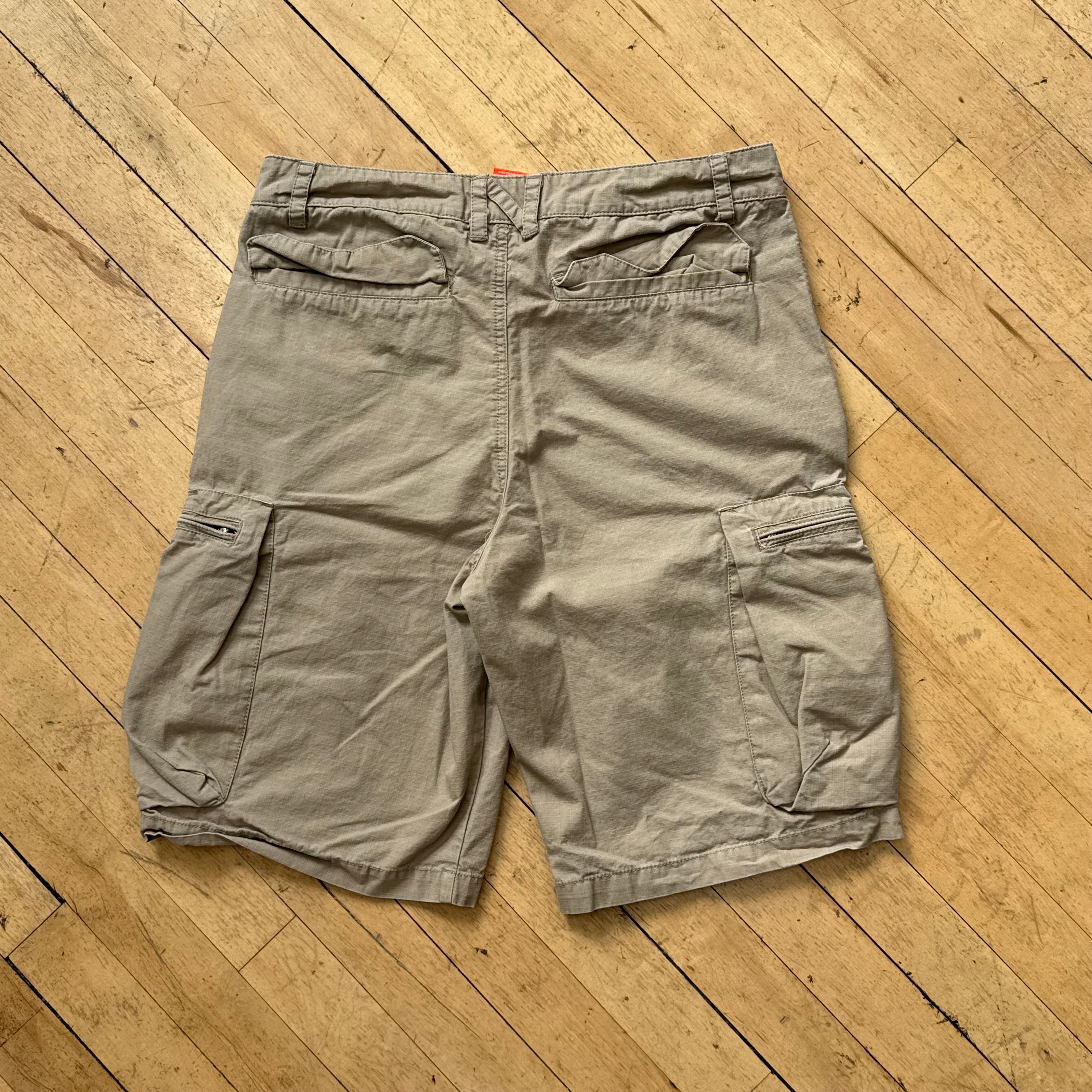Vintage Nike Khaki Cargo Shorts Sz 30