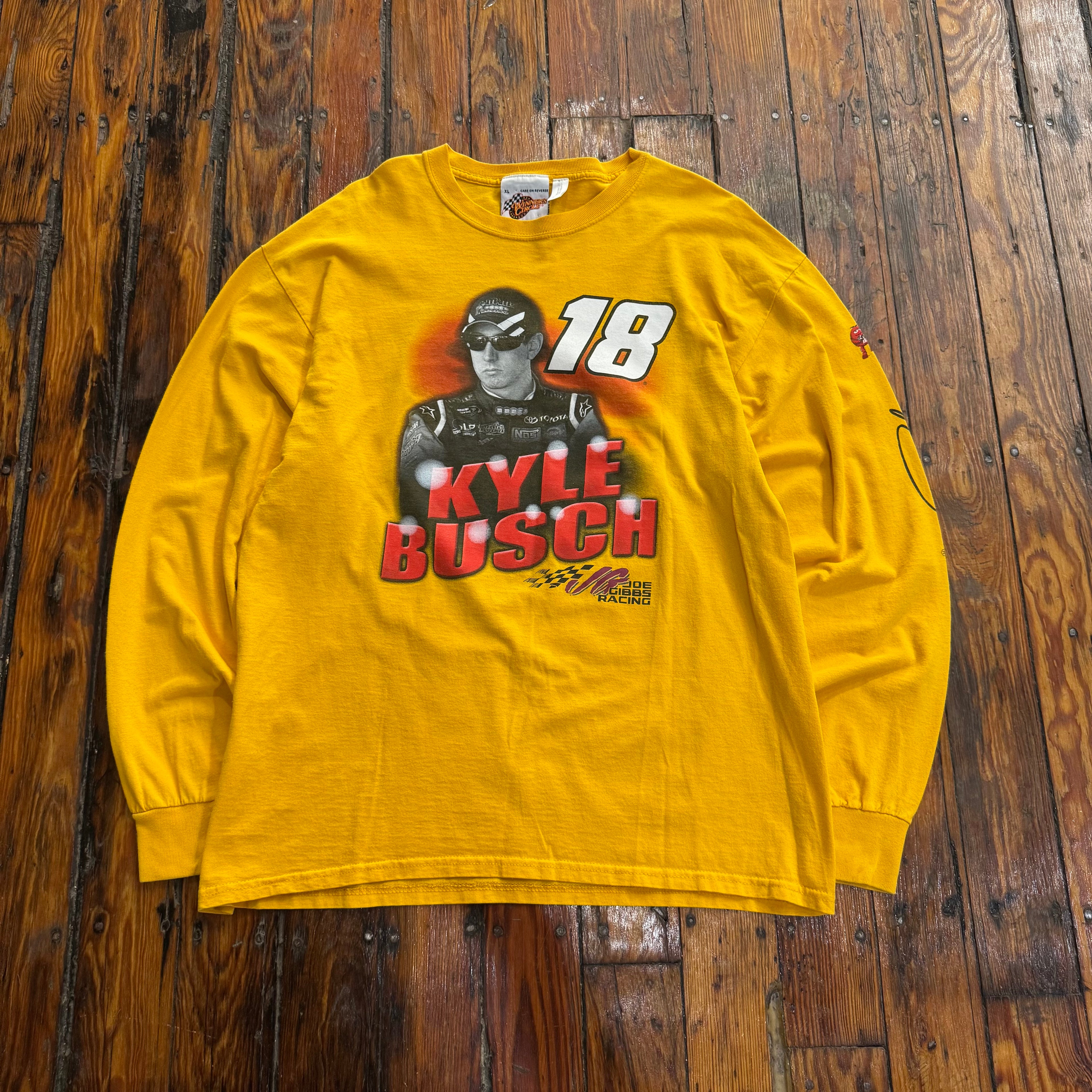 Vintage Kyle Busch Nascar M&M T-shirt Sz XL