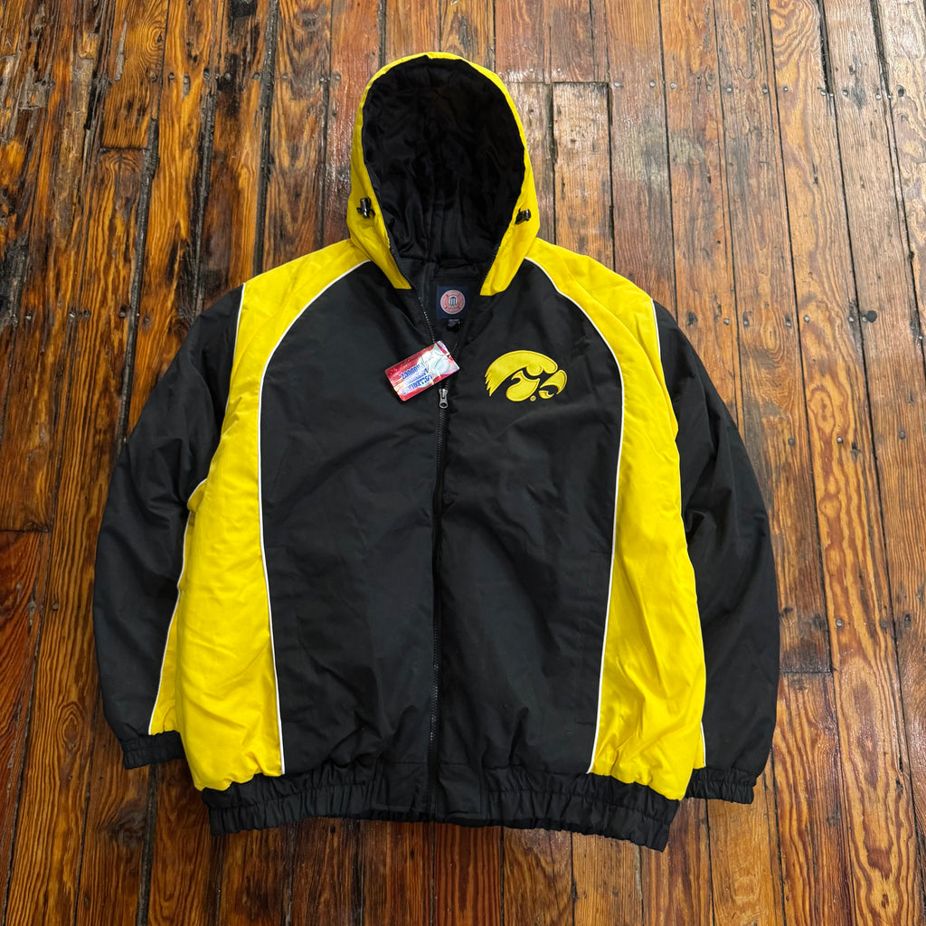 Vintage Iowa Hawkeyes Puffer Jacket Sz XXL (NEW)