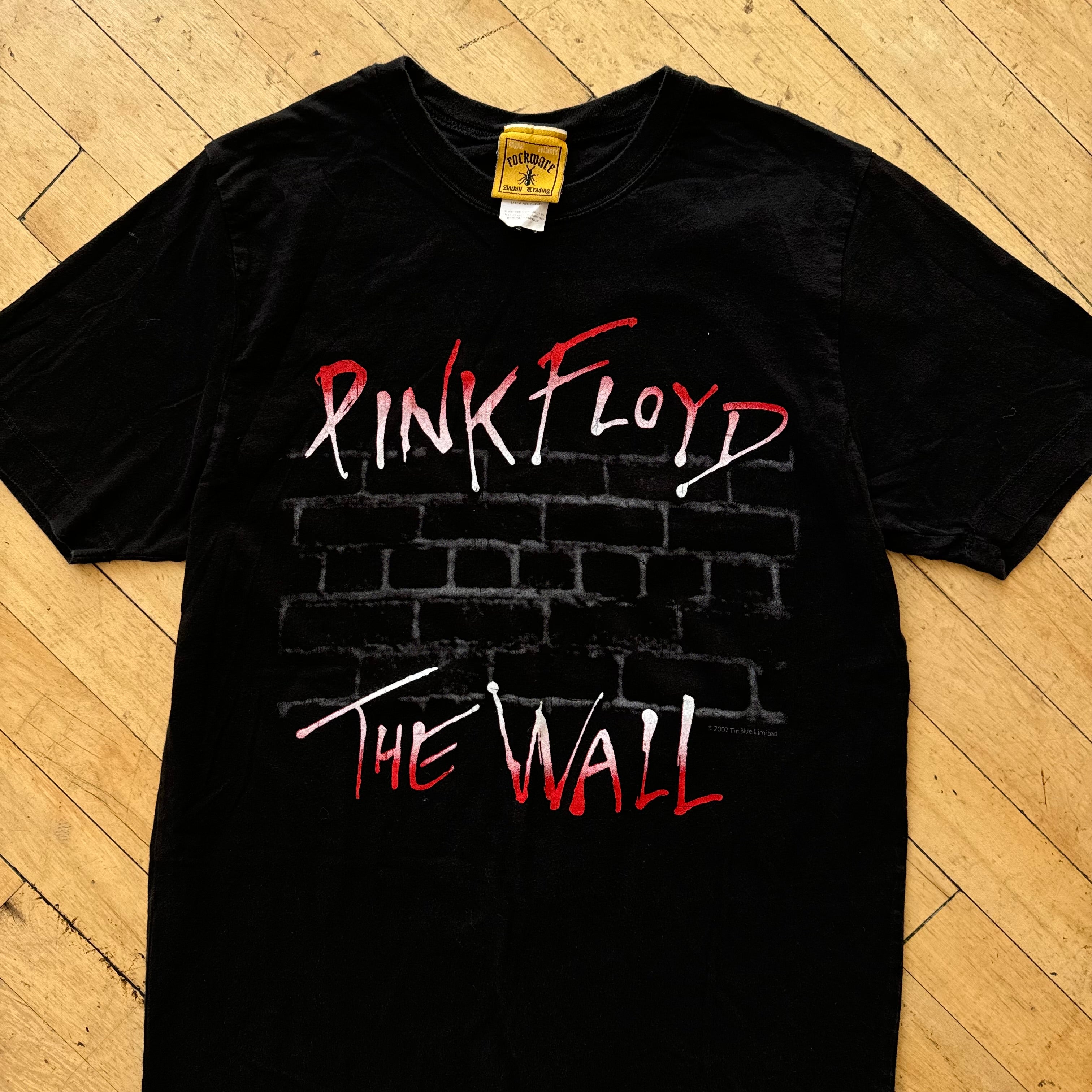 Y2K Pink Floyd The Brick Wall T-shirt Sz M
