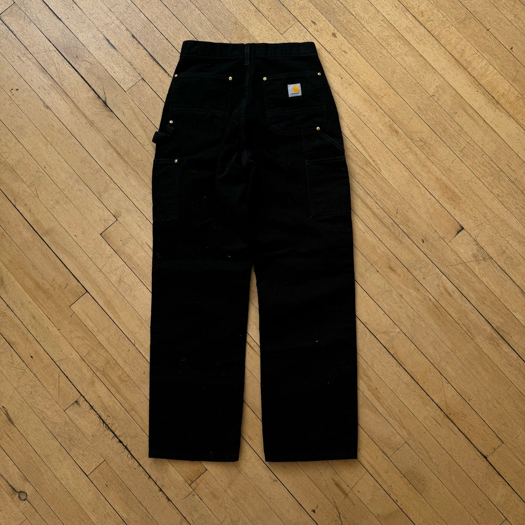 Black Carhartt Double Knee denim Jeans Sz 29x32