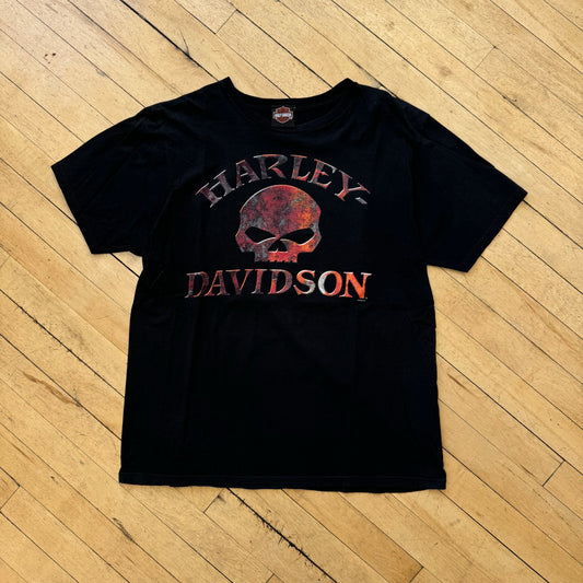 Harley Davidson Skull La Crosse T-shirt Sz M