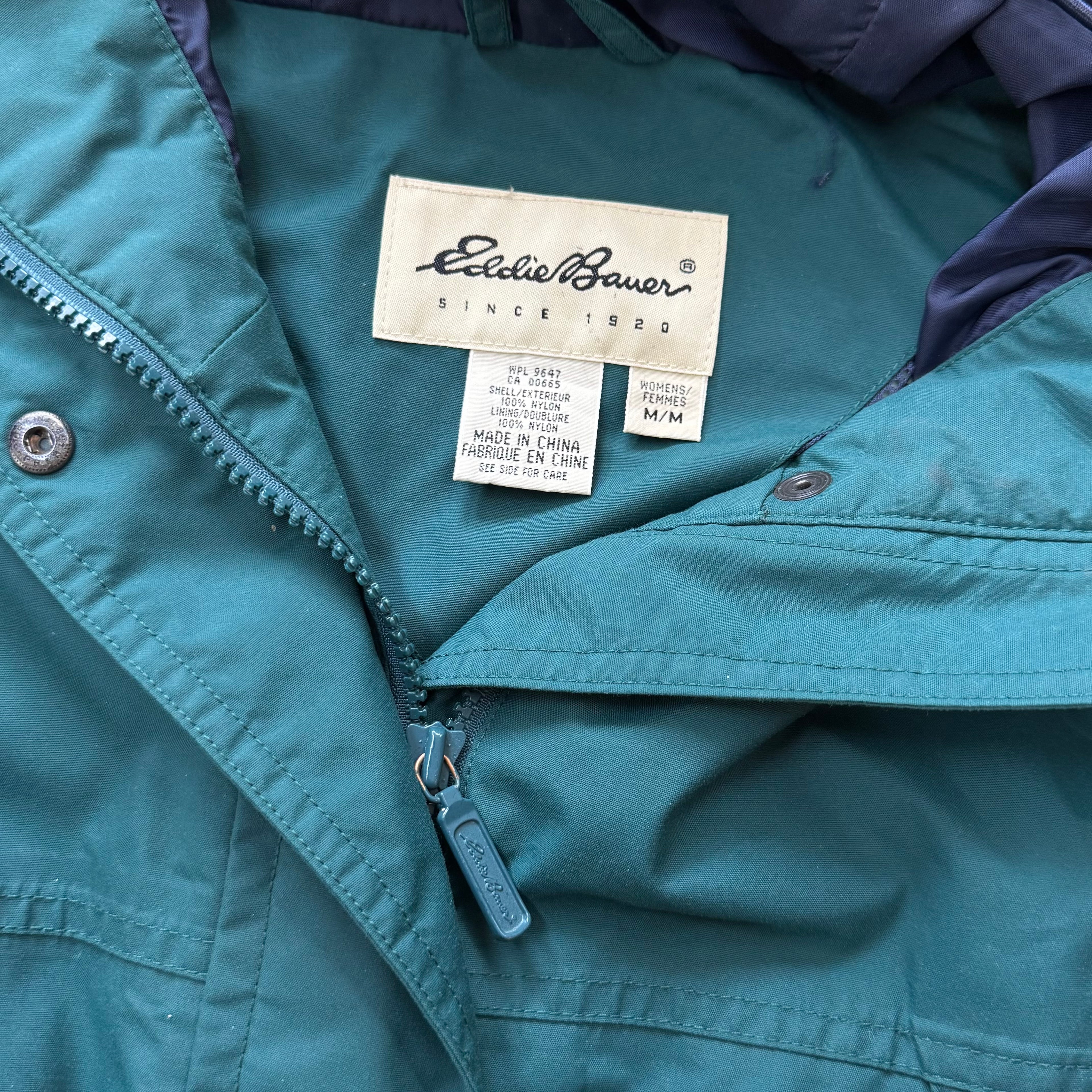 Vintage Eddie Bauer Rain Jacket Sz M