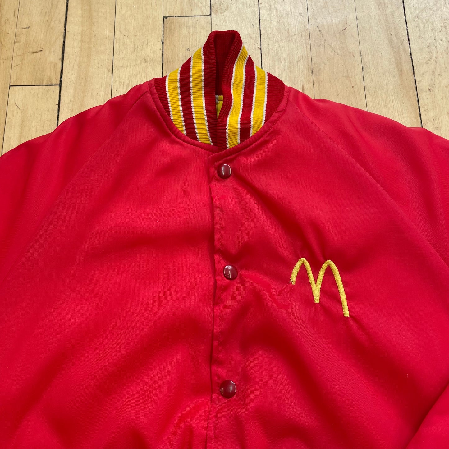 80s McDonald’s Logo Bomber Jacket Sz S