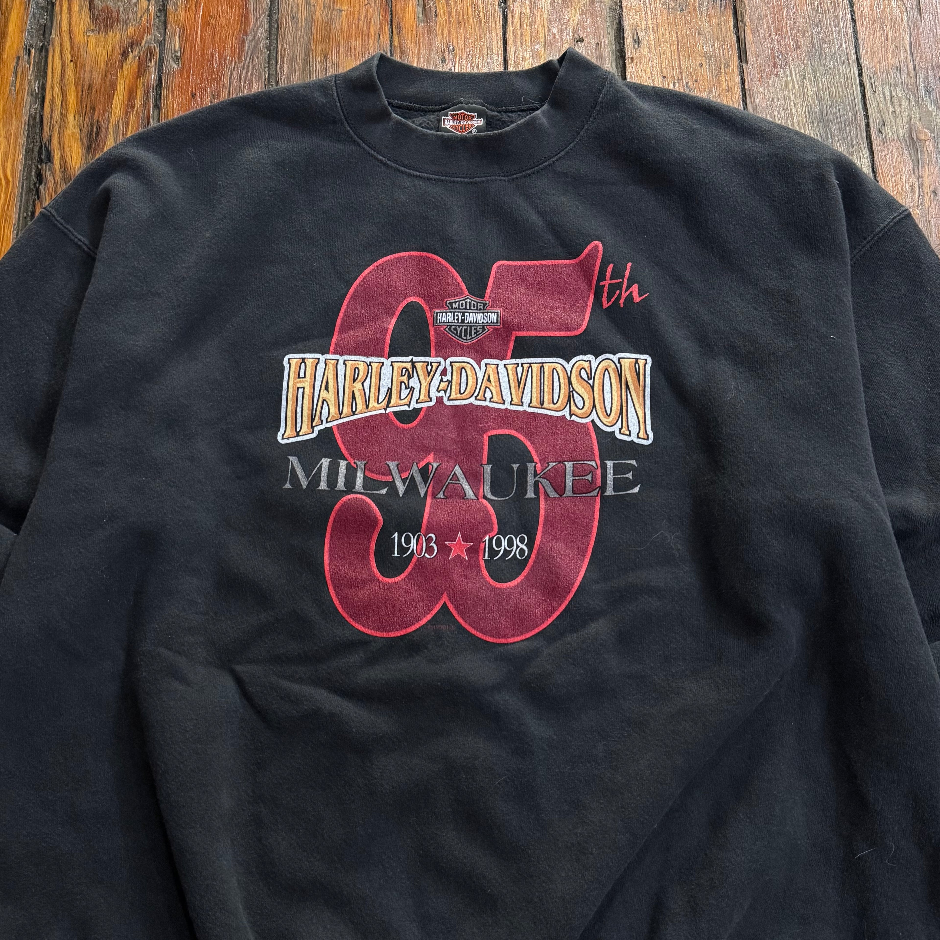 Vintage Harley Davidson 95th CrewNeck Sz XL