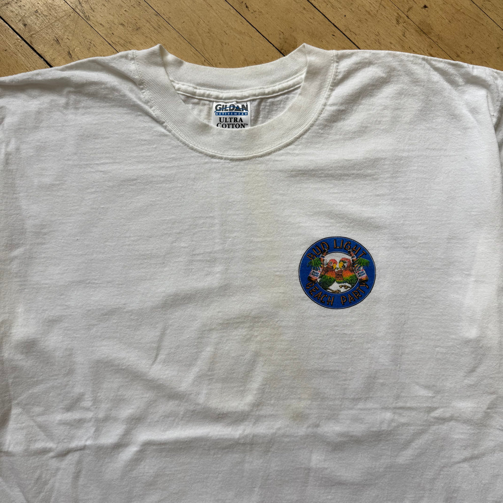 Vintage Bud Light Beach Party T-shirt Sz XL