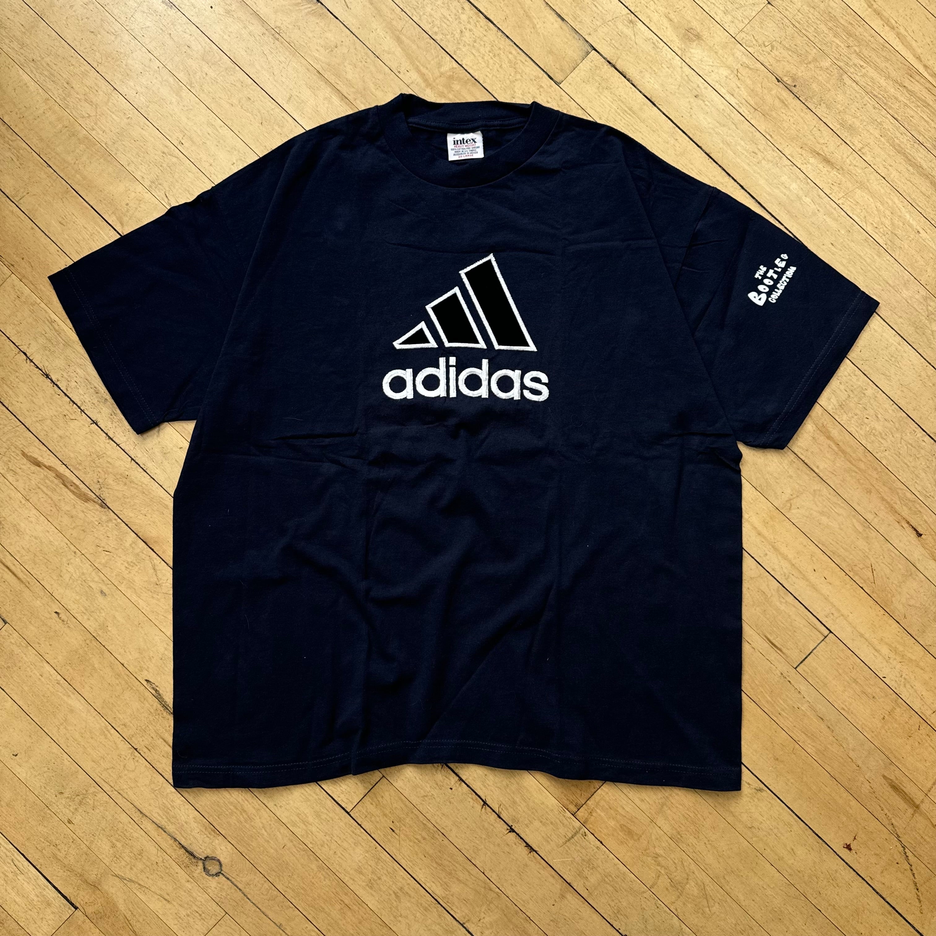 Vintage Bootleg Adidas embroidered T-shirt Sz XxL