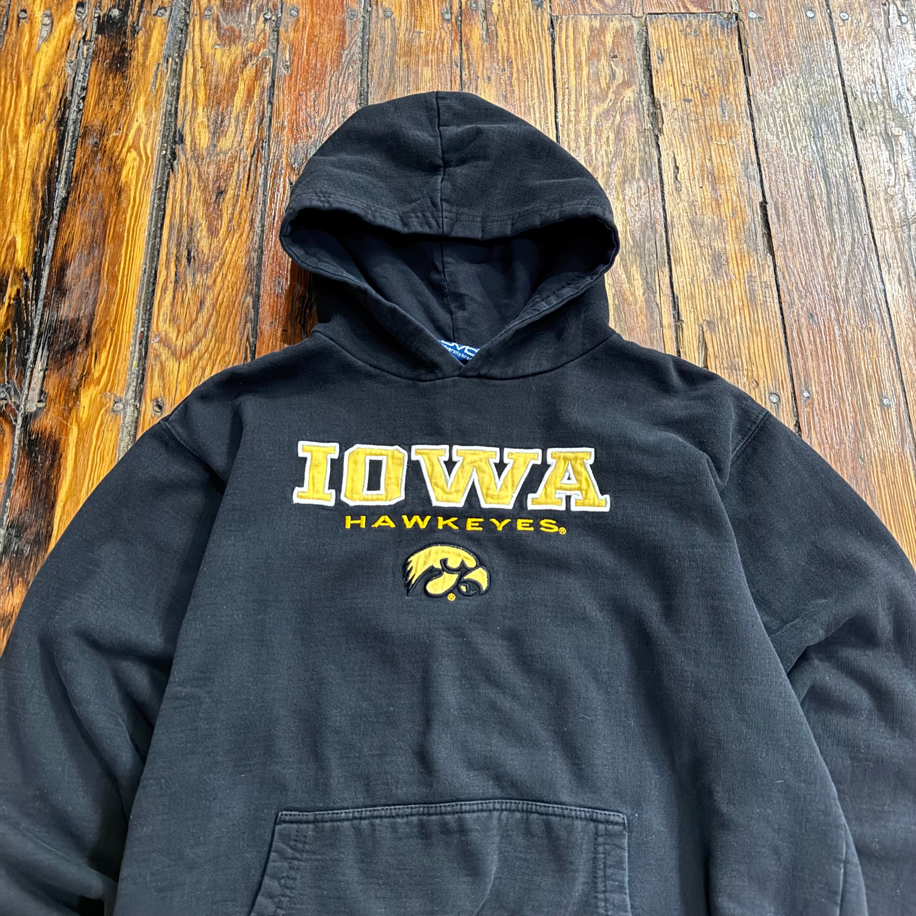 Vintage Iowa Hawkeyes SpellOut Hoodie Sz S