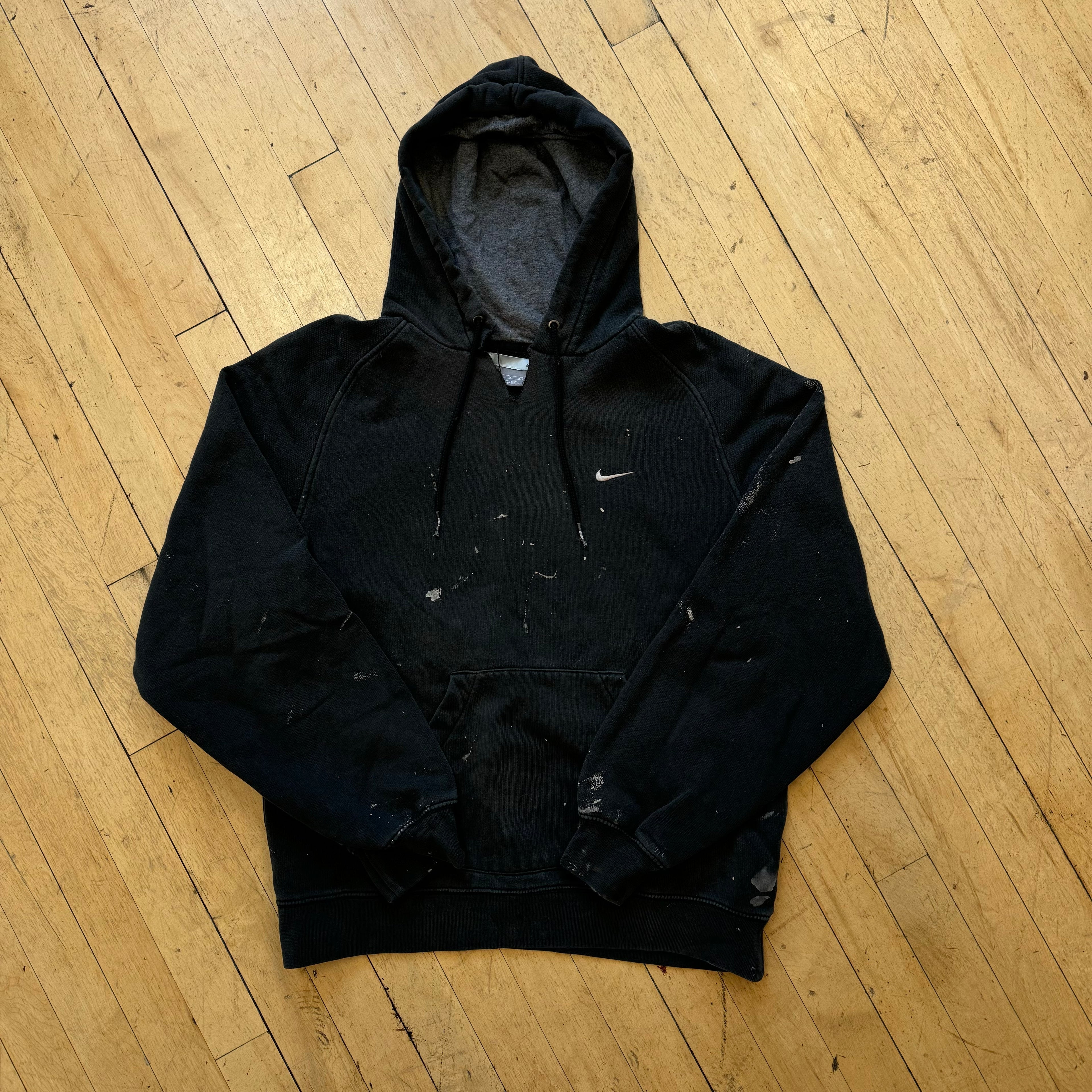 Vintage Thrashed Nike Simple Swoosh Hoodie Sz M