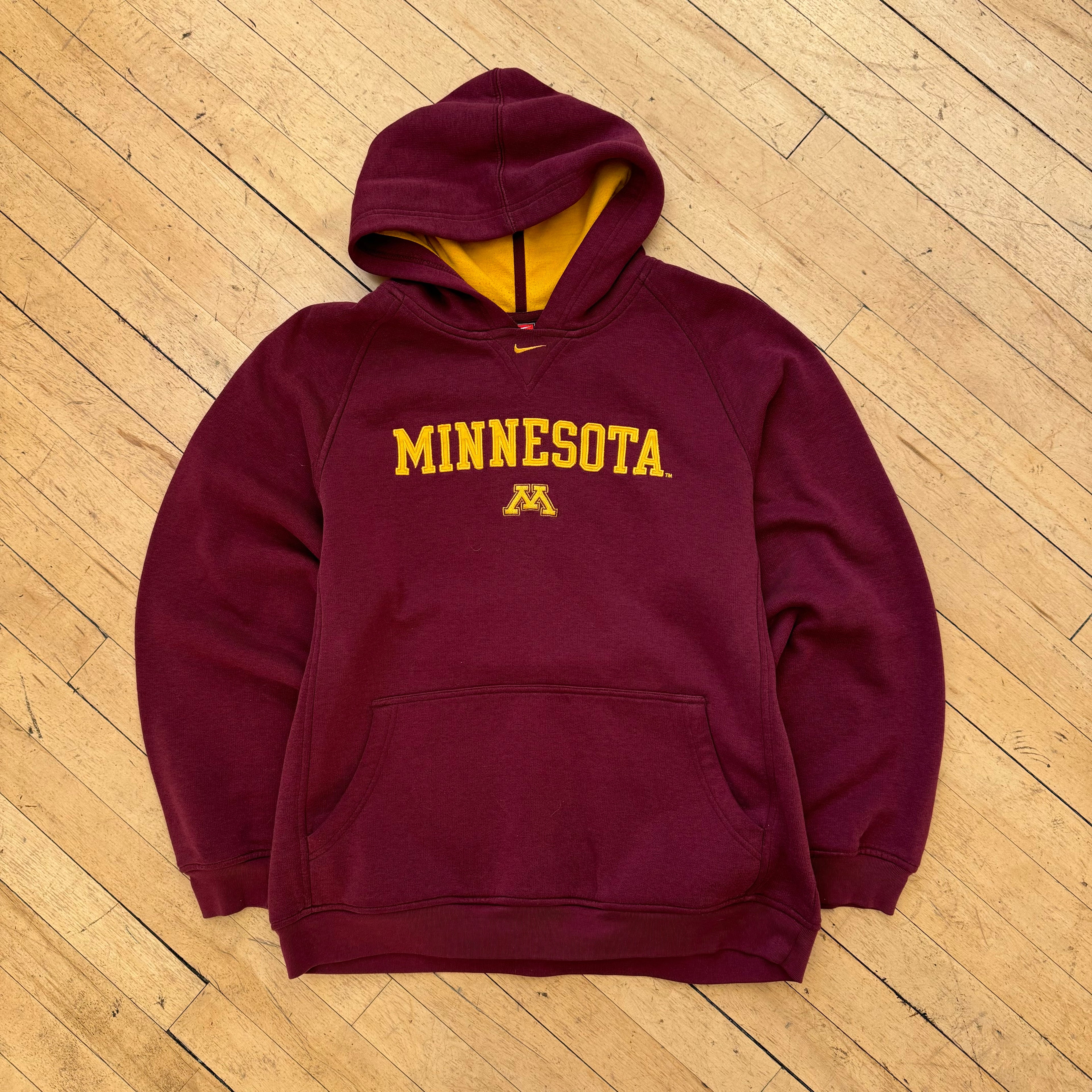 Vintage Nike Center Swoosh Minnesota Gophers Hoodie Sz M