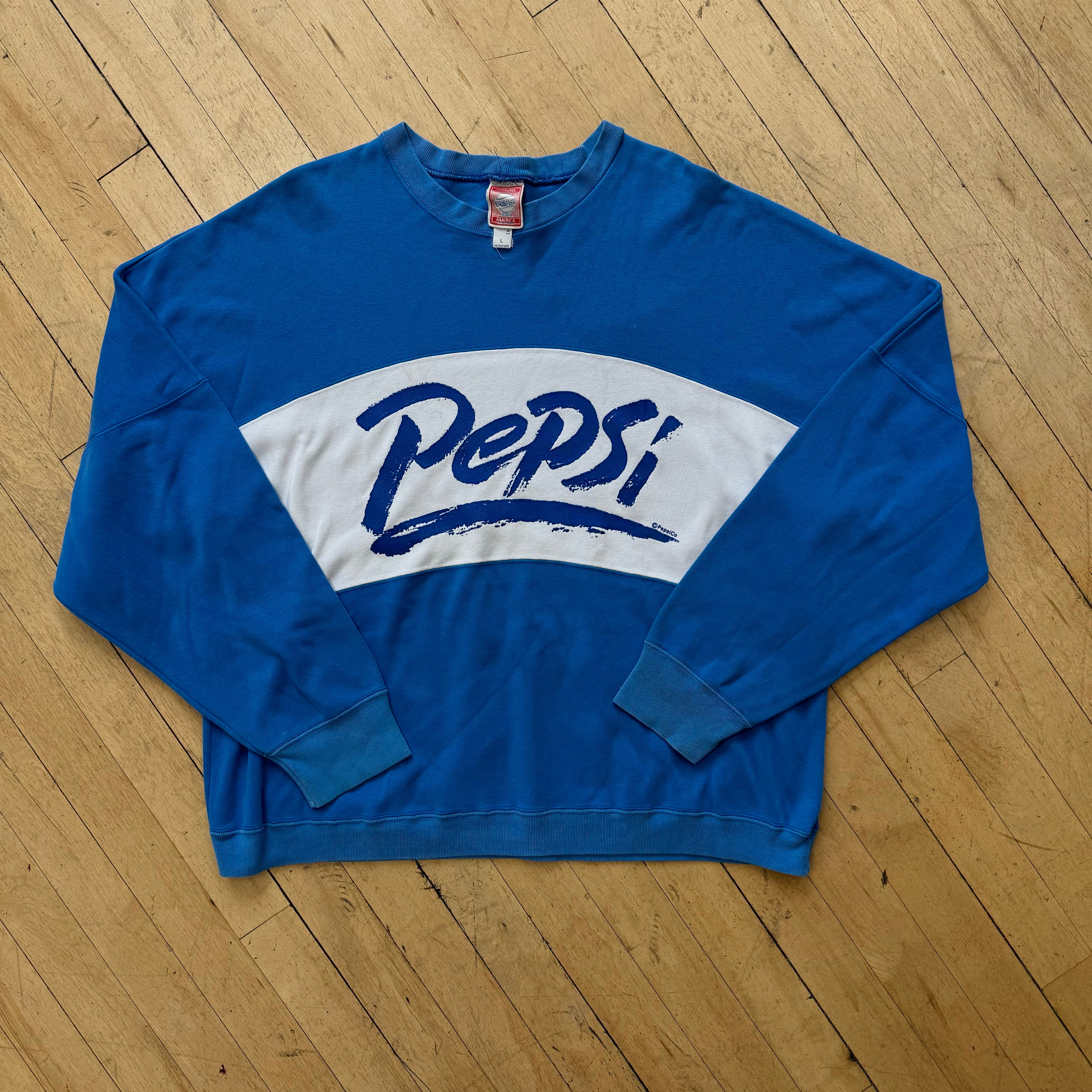 Vintage 80s Pepsi CrewNeck Sz L