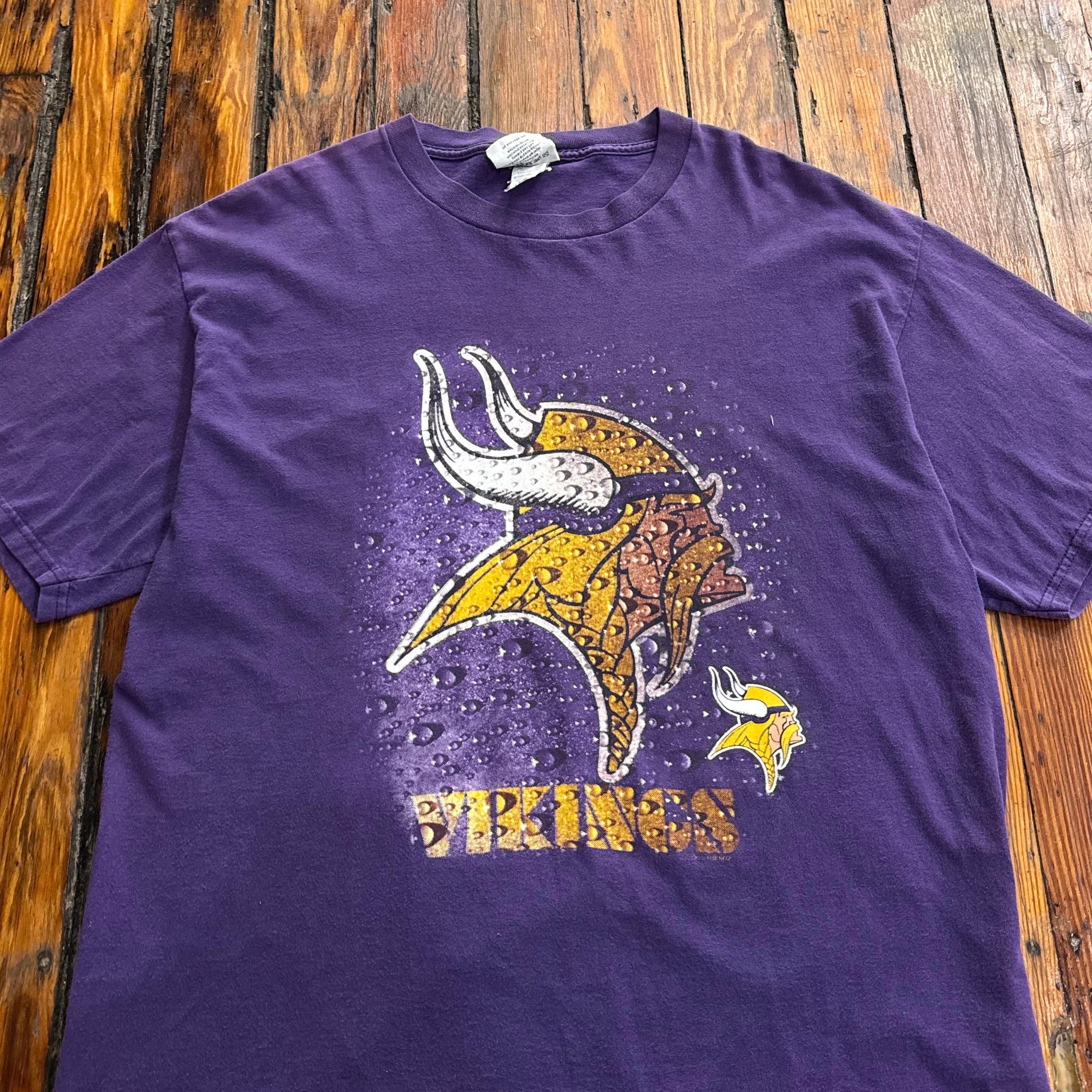 Vintage Minnesota Vikings Rain Drop T-shirt Sz XL