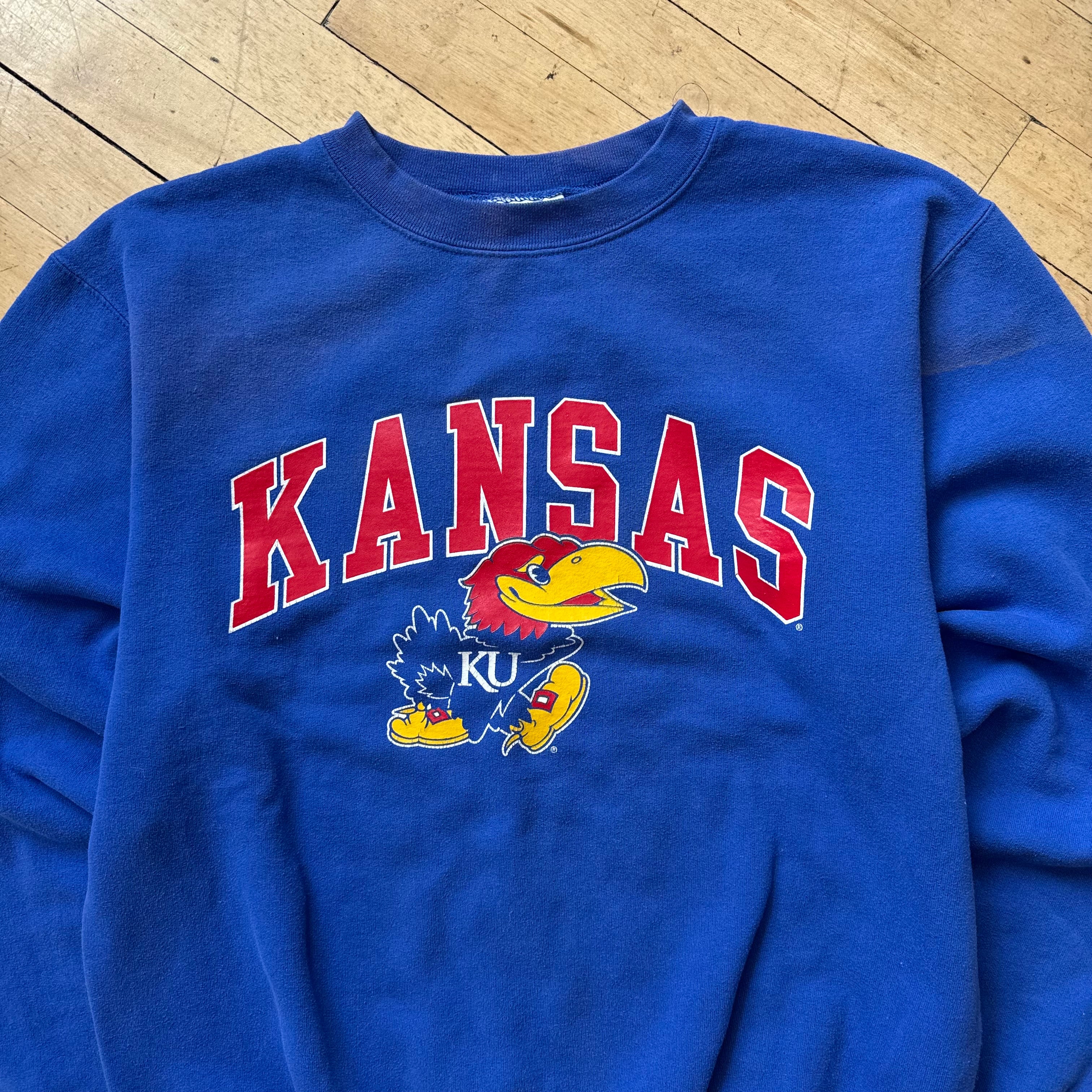 2000s Champion Kansas Jayhawks CrewNeck Sz S