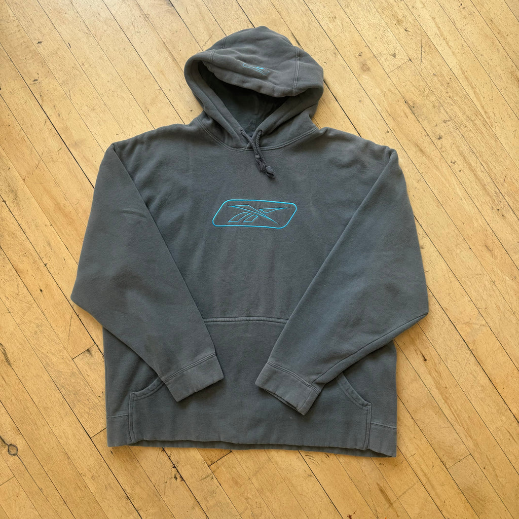 Vintage Reebok Logo Hoodie Sz L