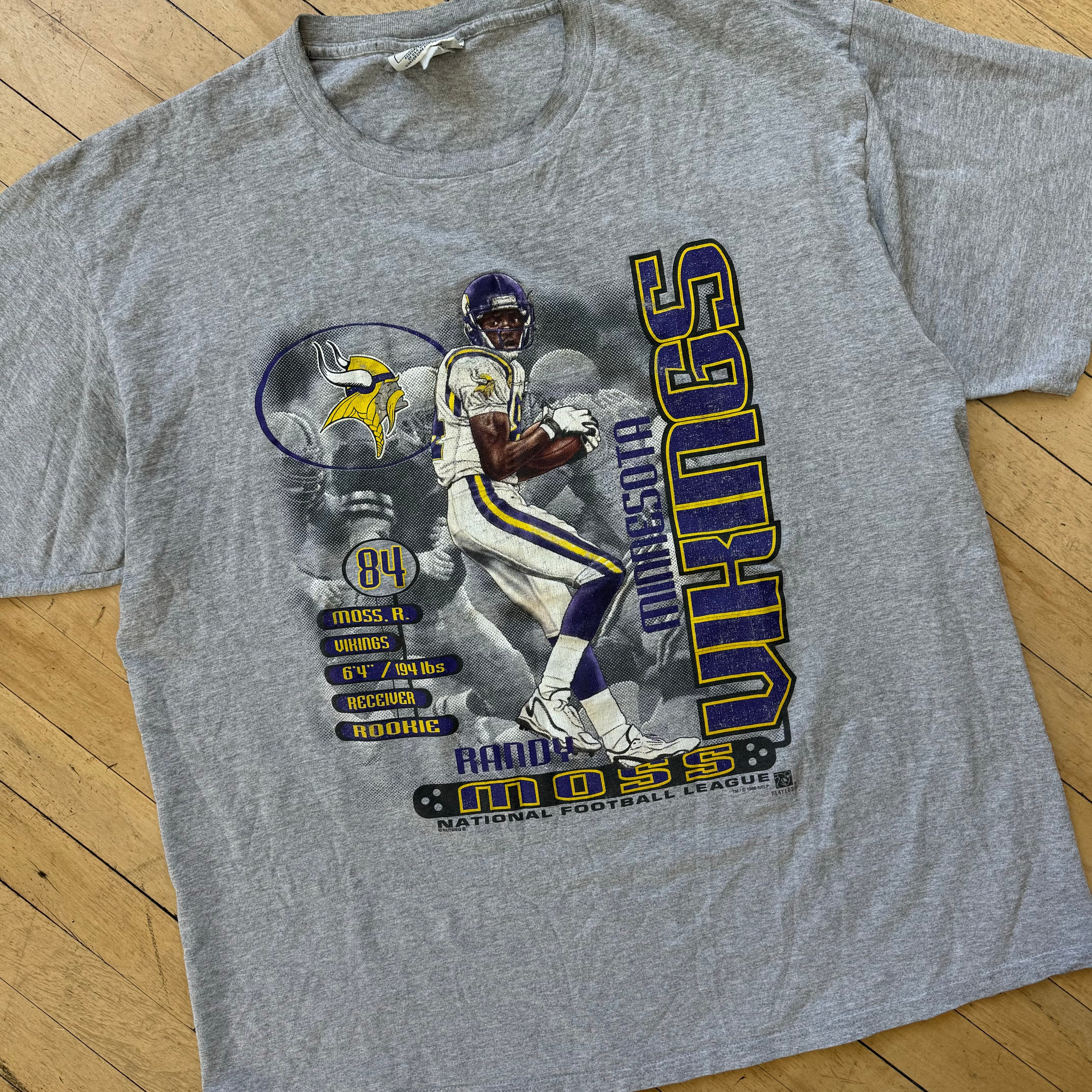 Vintage Minnesota Vikings Randy Moss T-shirt Sz XXL