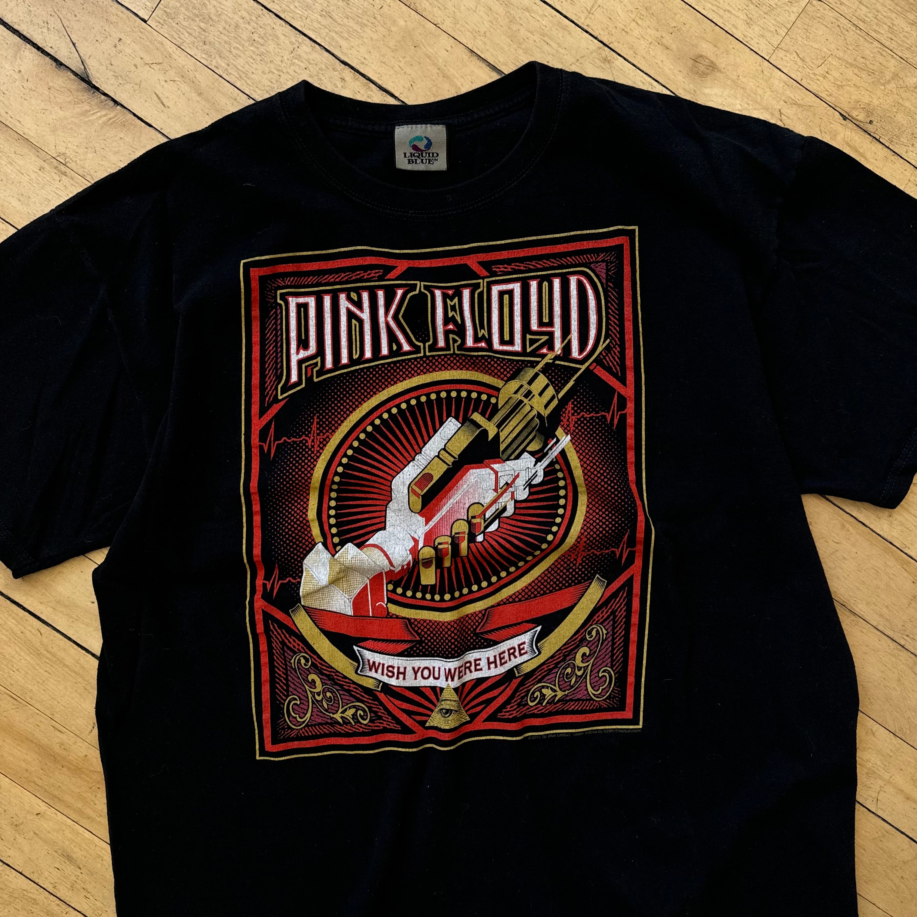 Y2K Pink Floyd Wish you were here T-shirt Sz L