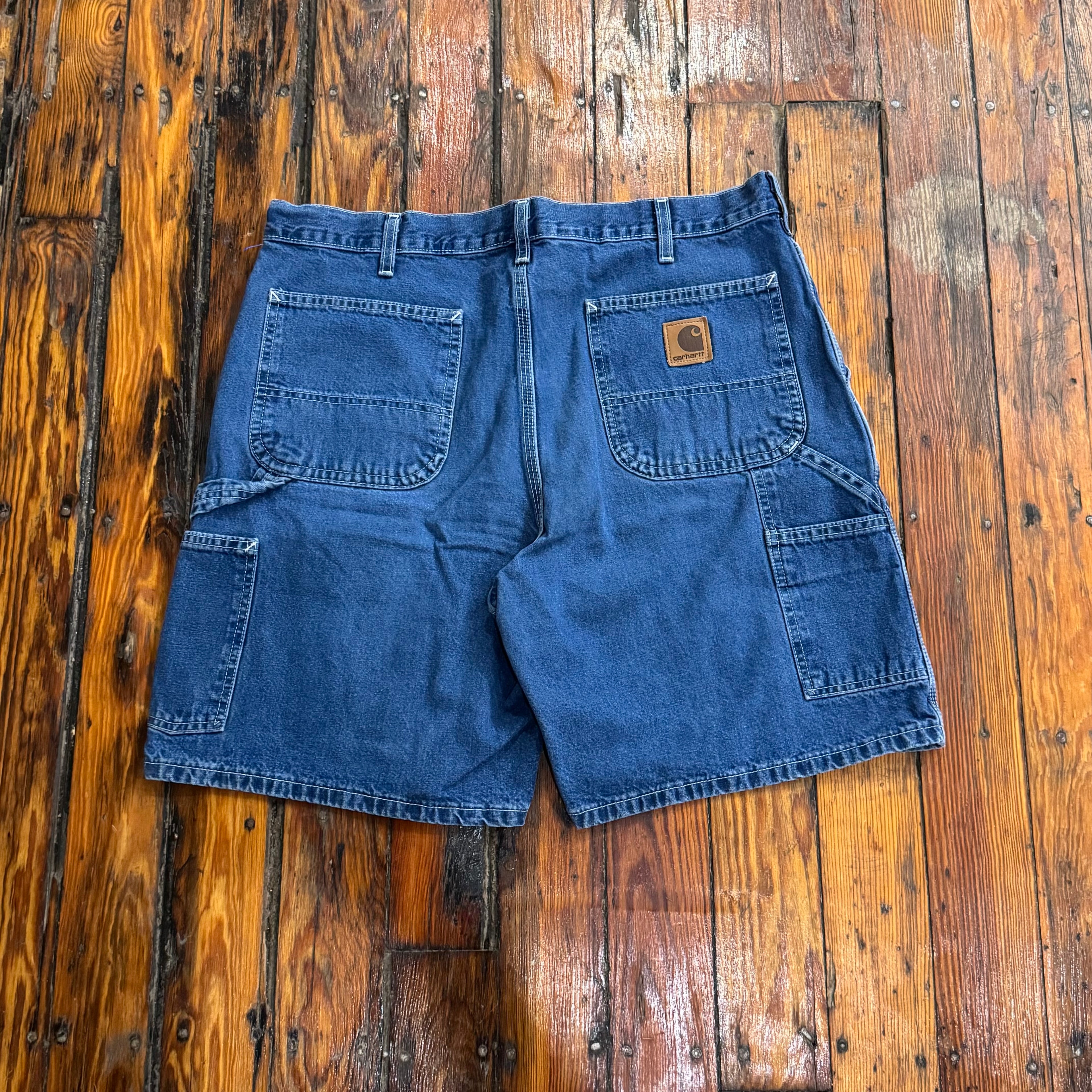 Vintage Dark Wash Carhartt Denim Jean shorts Sz 36