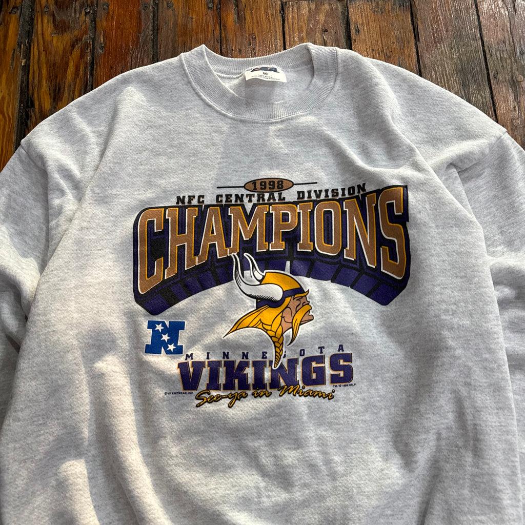 Vintage Minnesota Vikings Champions CrewNeck Sz XL
