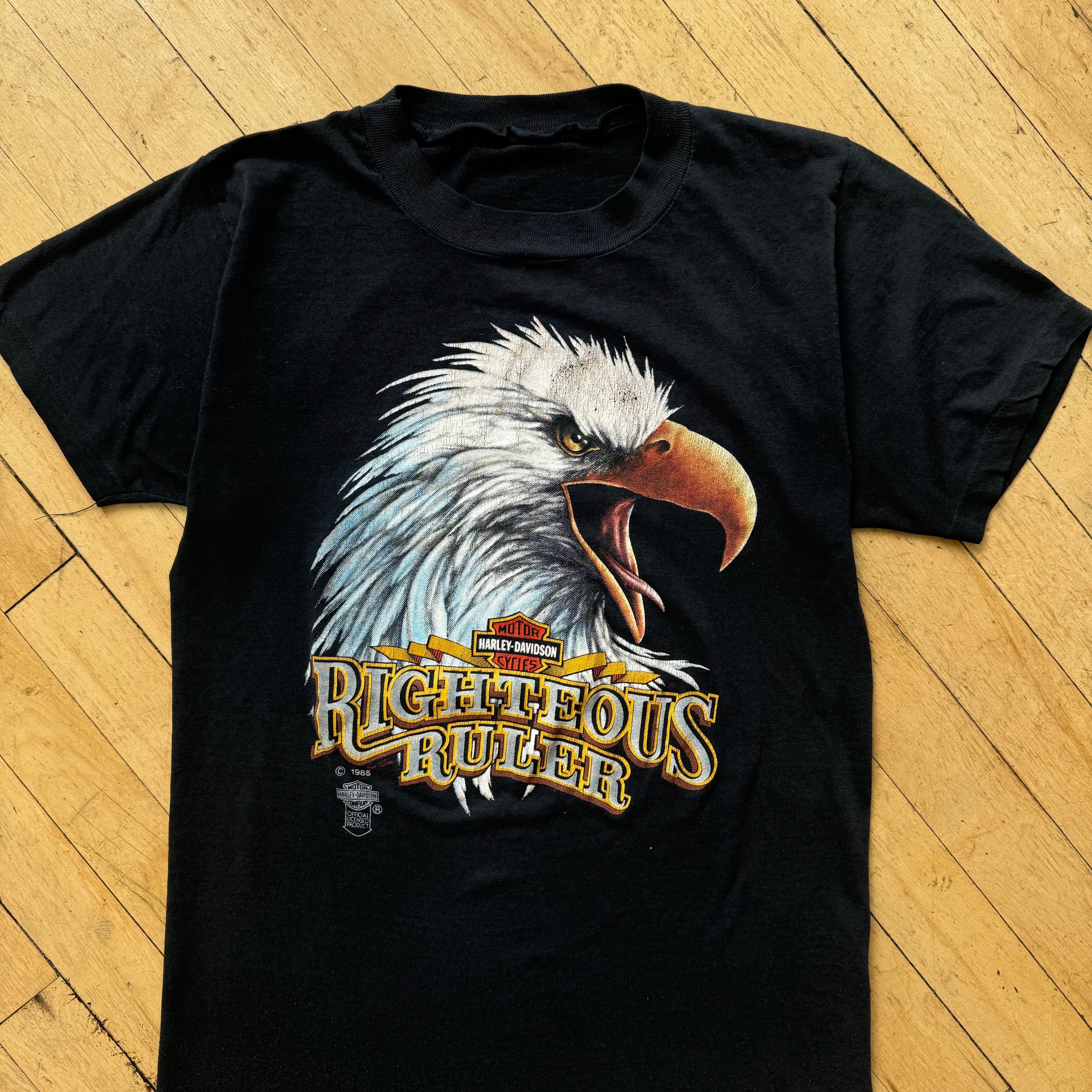 Harley Davidson Righteous Ruler T-shirt Sz S