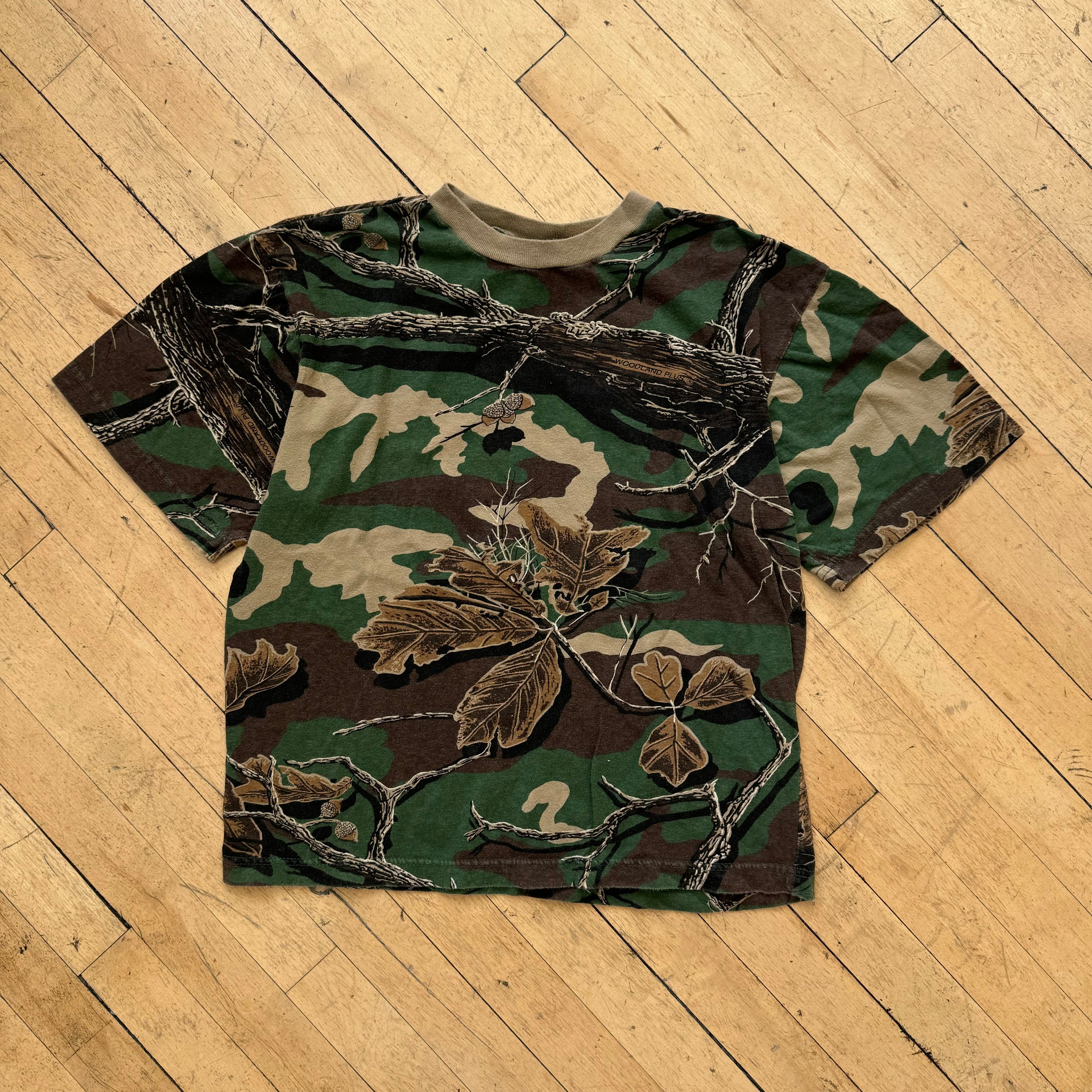 Vintage Blank Camo T-shirt Sz S