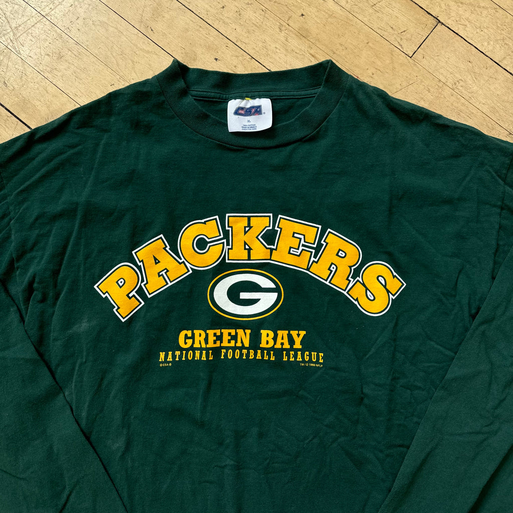 Vintage Green Bay Packers Long Sleeve T-shirt Sz XL