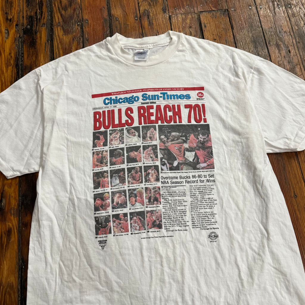 Vintage Chicago Bulls Reach 70 T-shirt Sz XL