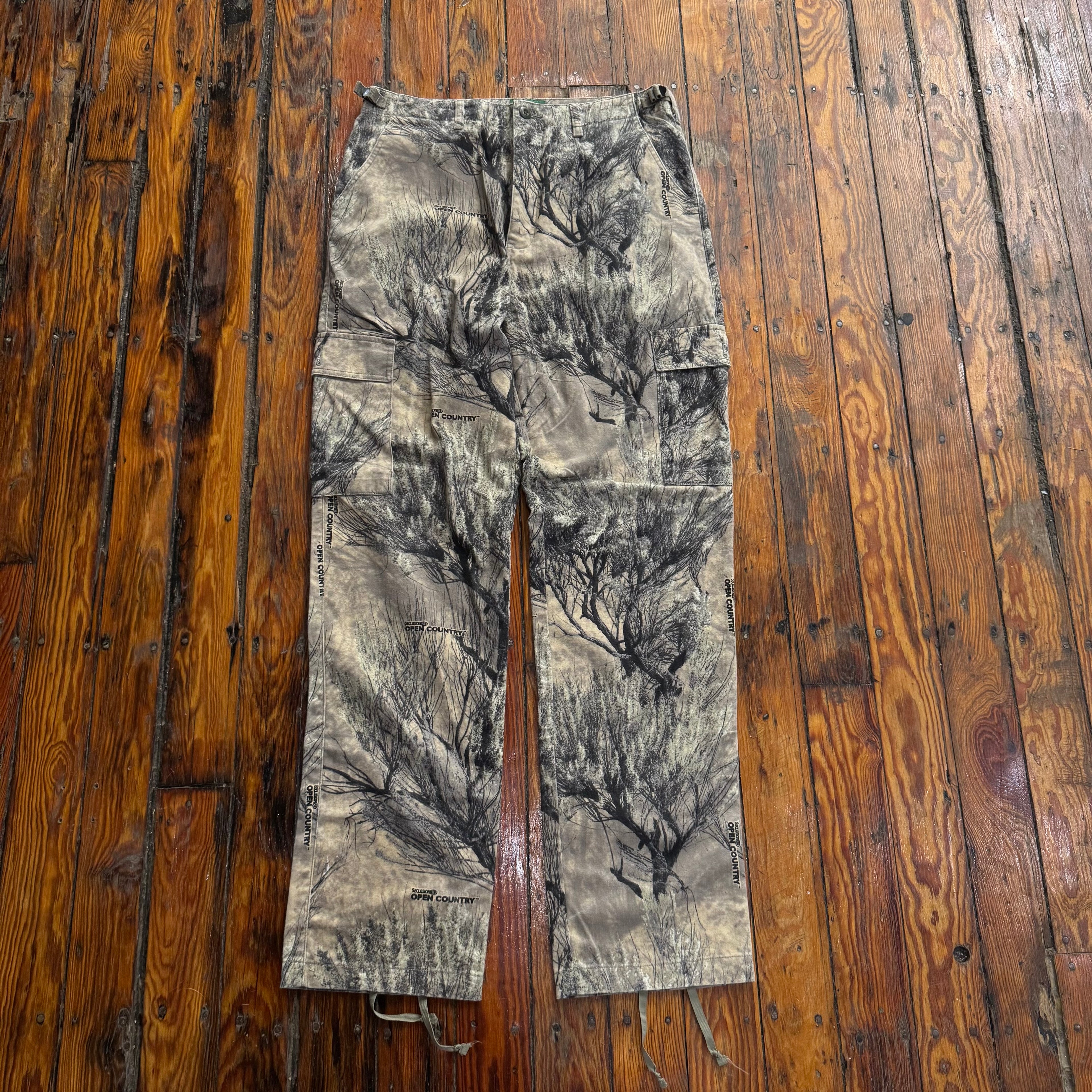 Vintage Cabelas Camo Cargo Pants Sz 34