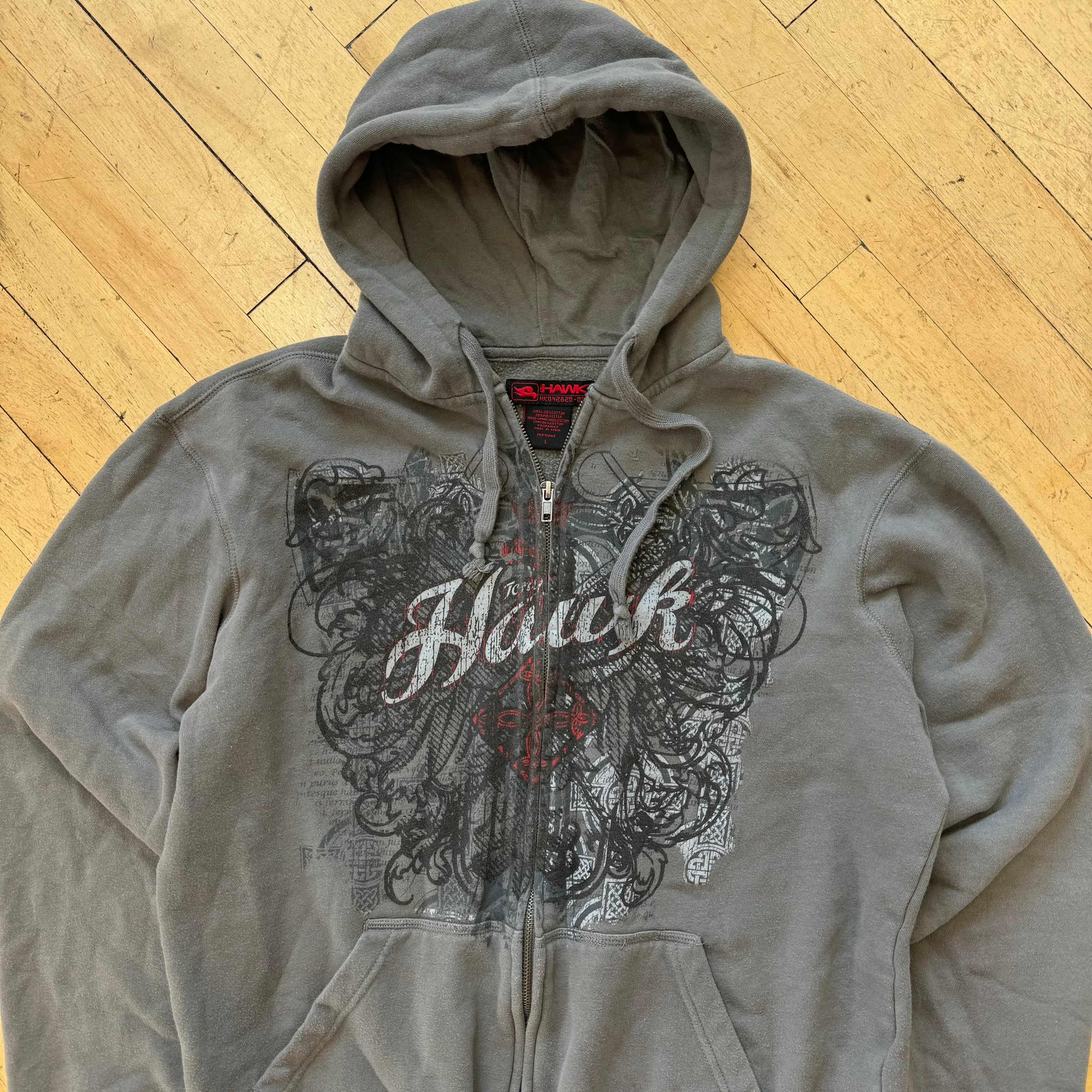 Y2K Tony Hawk Zip-Up Jacket Sz M